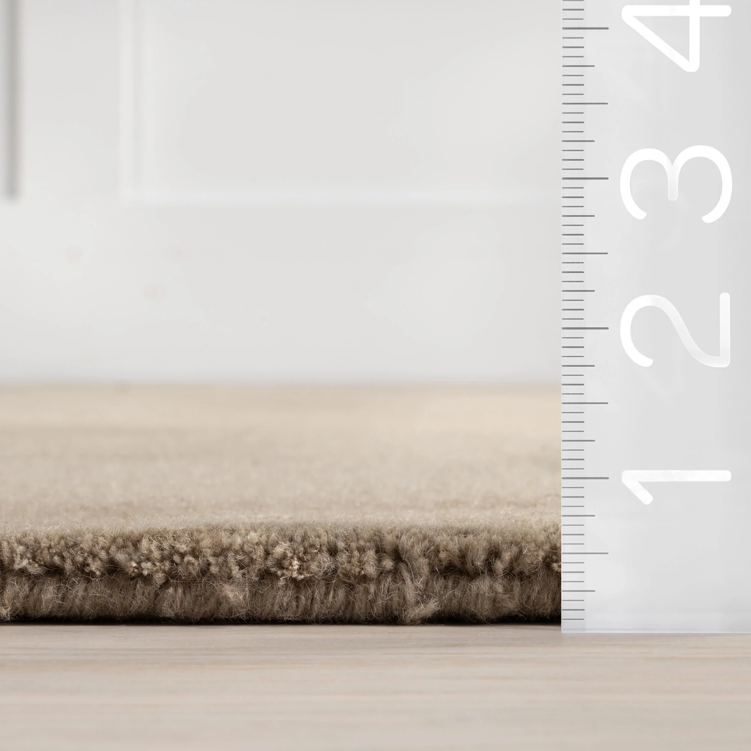 Petra High-Low Wool-Blend Rug | Fawn - Image 5