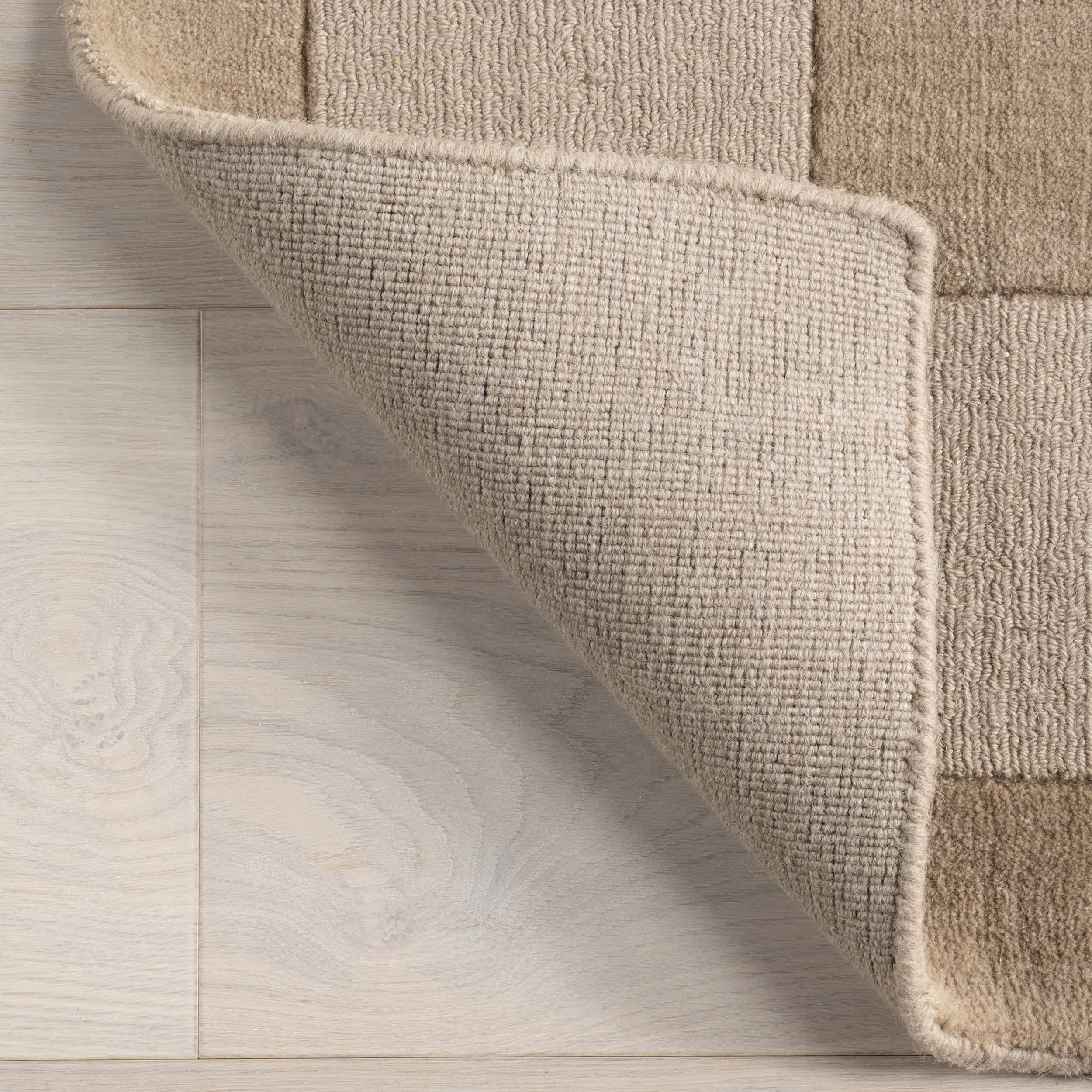 Petra High-Low Wool-Blend Rug | Fawn - Image 6