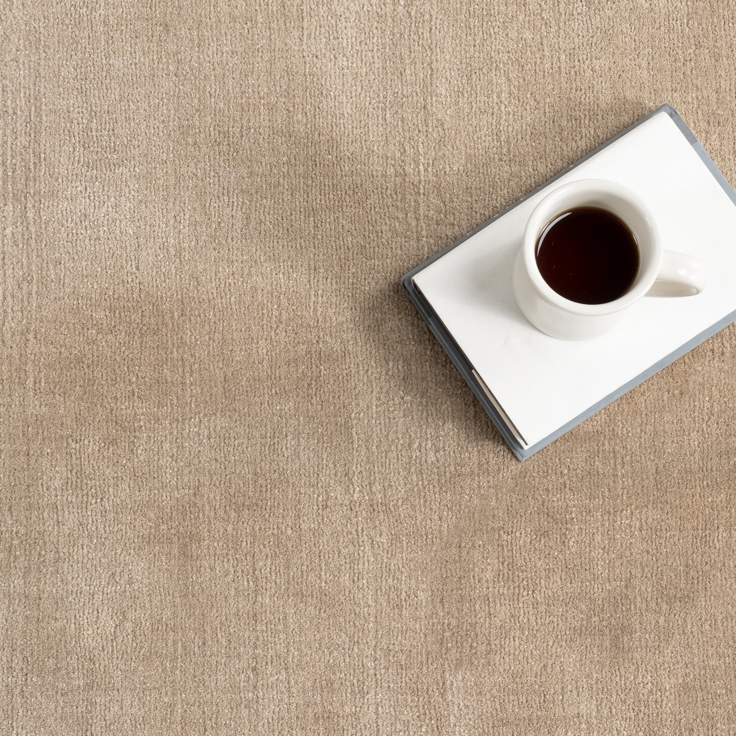 Petra High-Low Wool-Blend Rug | Fawn - Image 7
