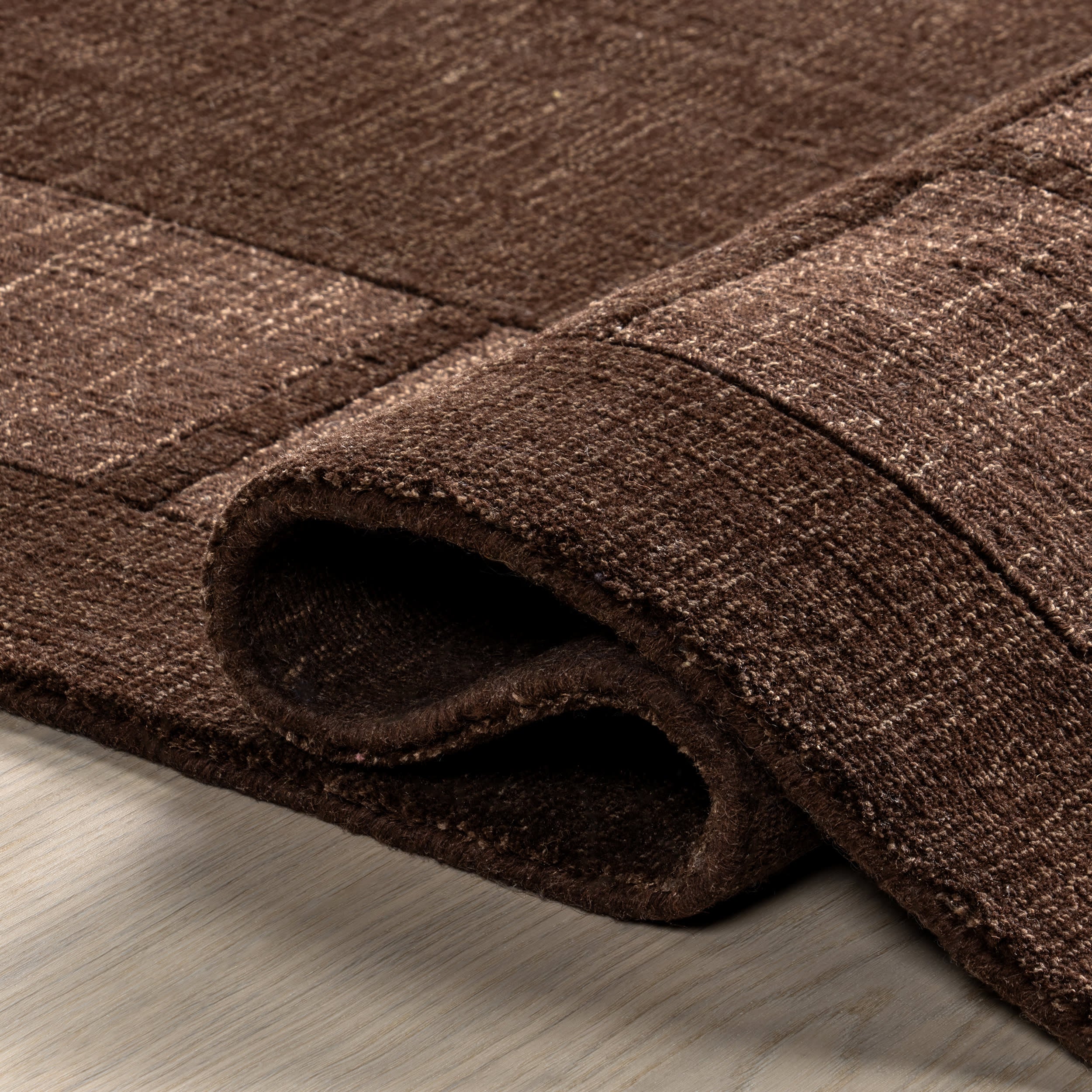 Petra High-Low Wool-Blend Rug | Truffle Brown - Image 8