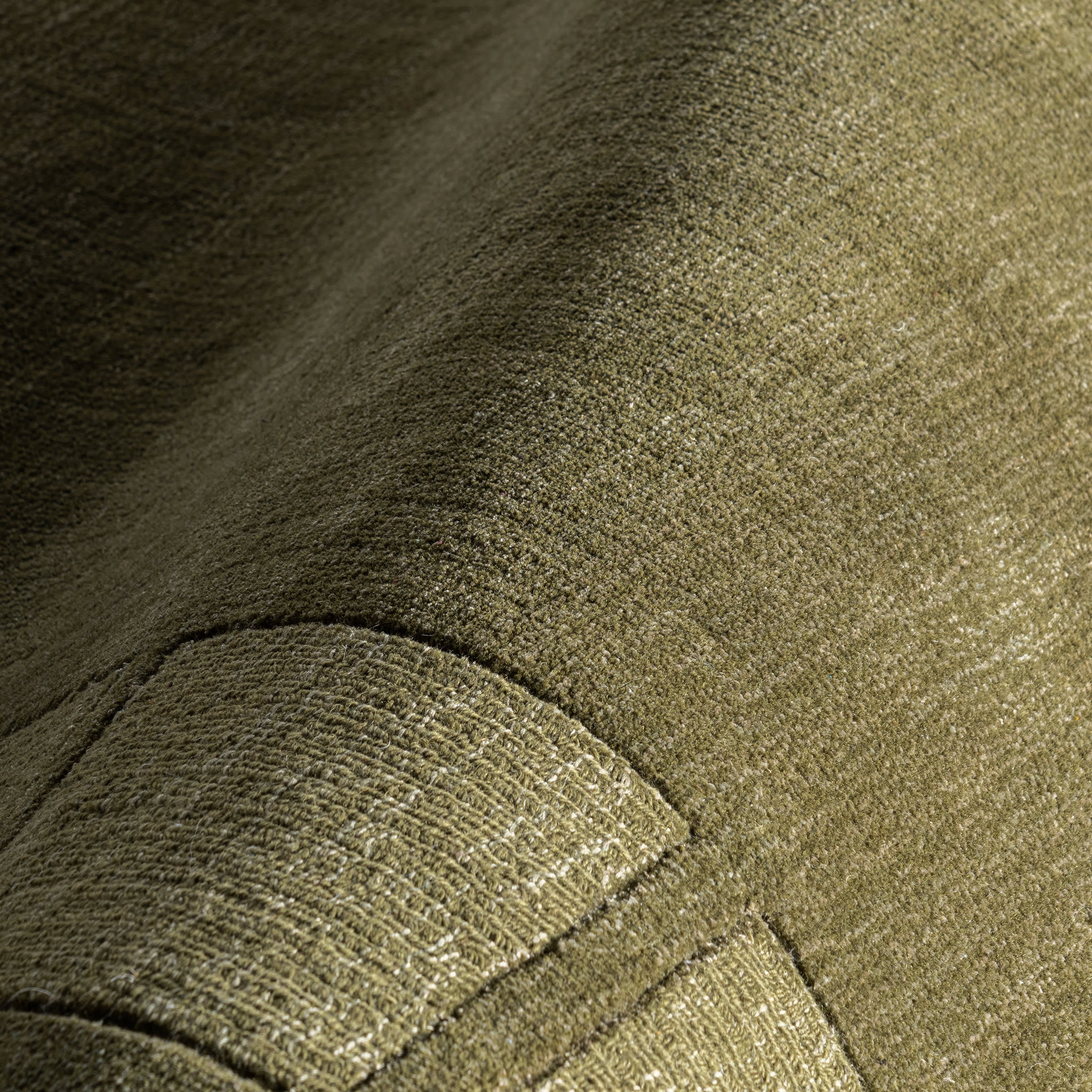 Petra High-Low Wool-Blend Rug | Verdant Green - Image 3