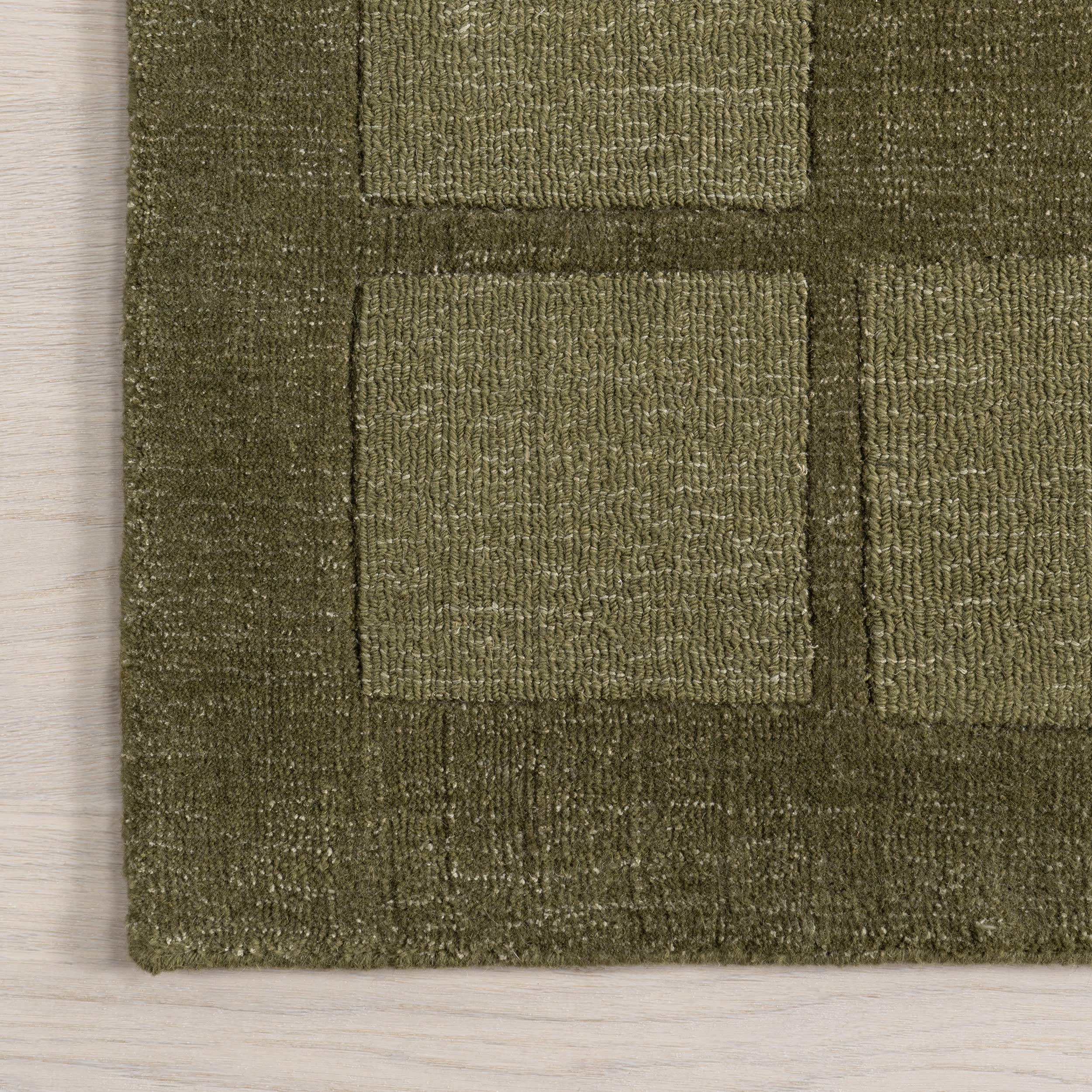 Petra High-Low Wool-Blend Rug | Verdant Green - Image 4
