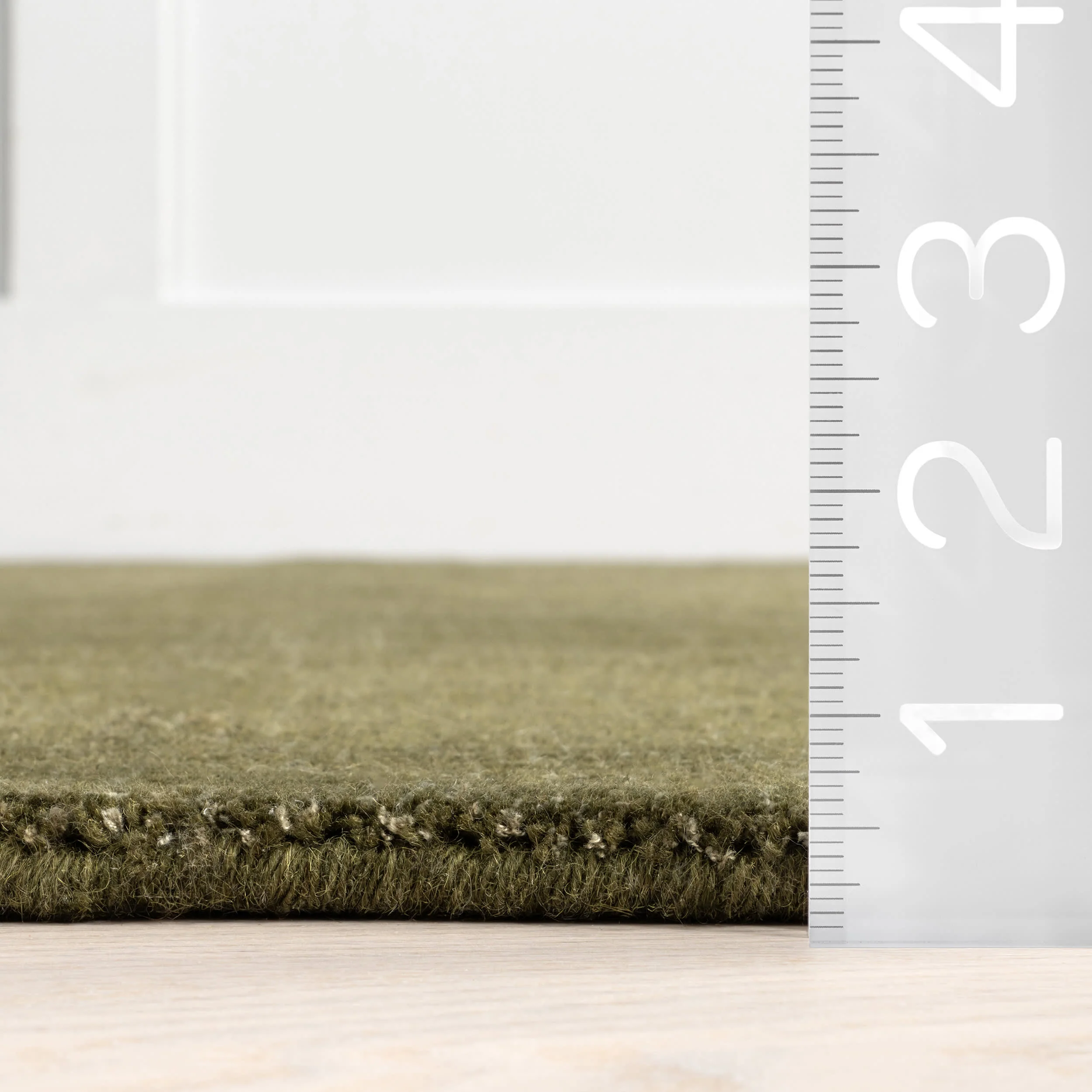 Petra High-Low Wool-Blend Rug | Verdant Green - Image 6