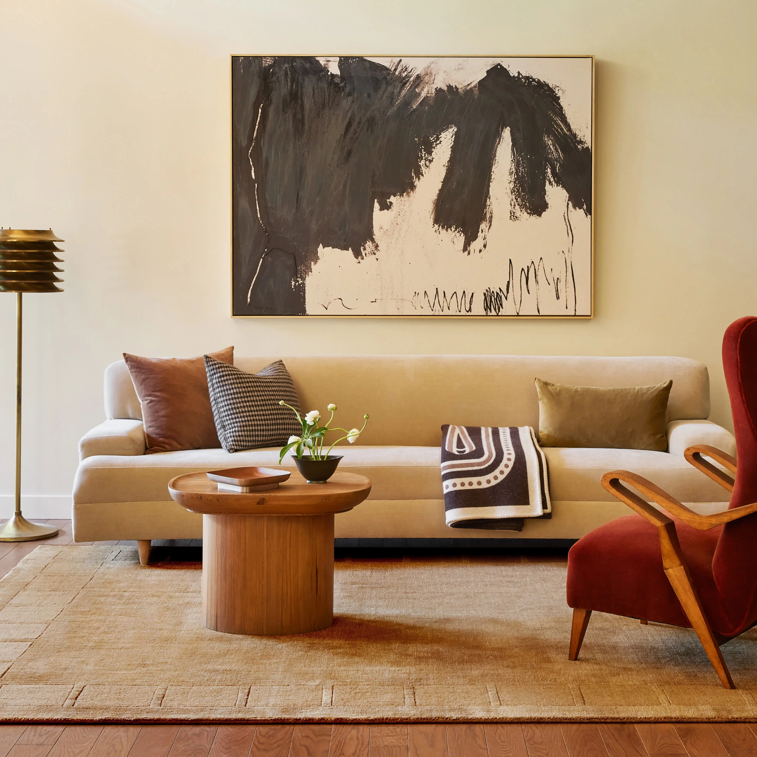 Petra High-Low Wool-Blend Rug | Wheat - Image 2