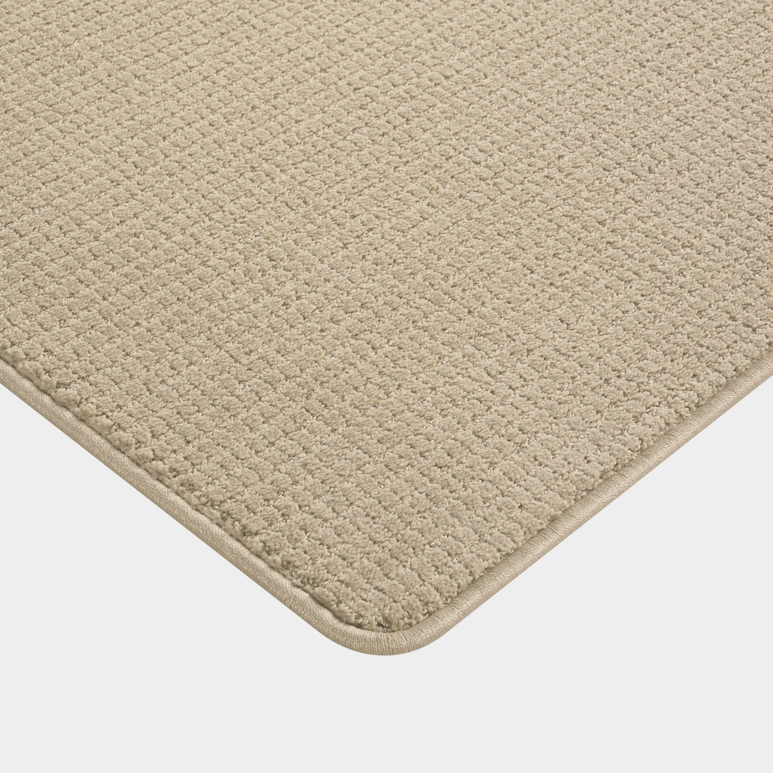 Petrel Micro-Checked Custom Rug | Tan - Image 2