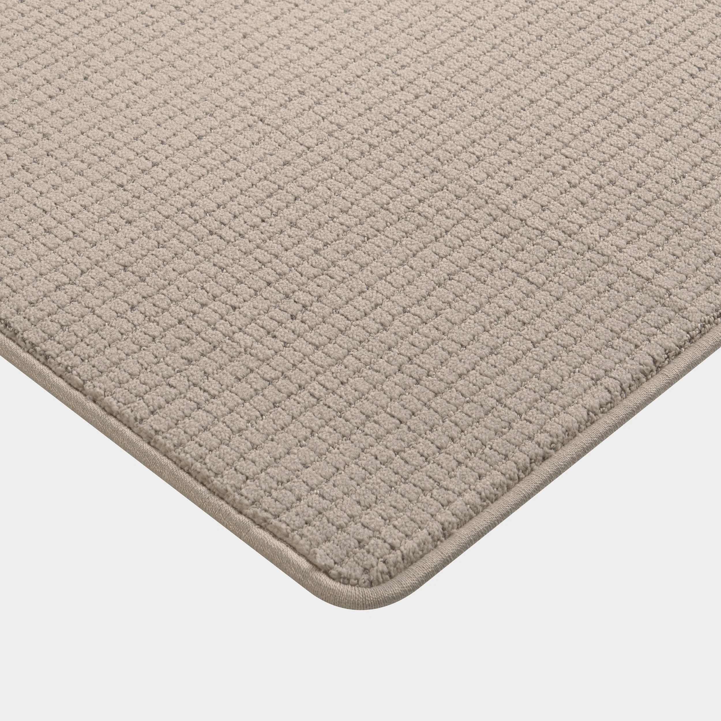 Petrel Micro-Checked Custom Rug | Taupe - Image 2