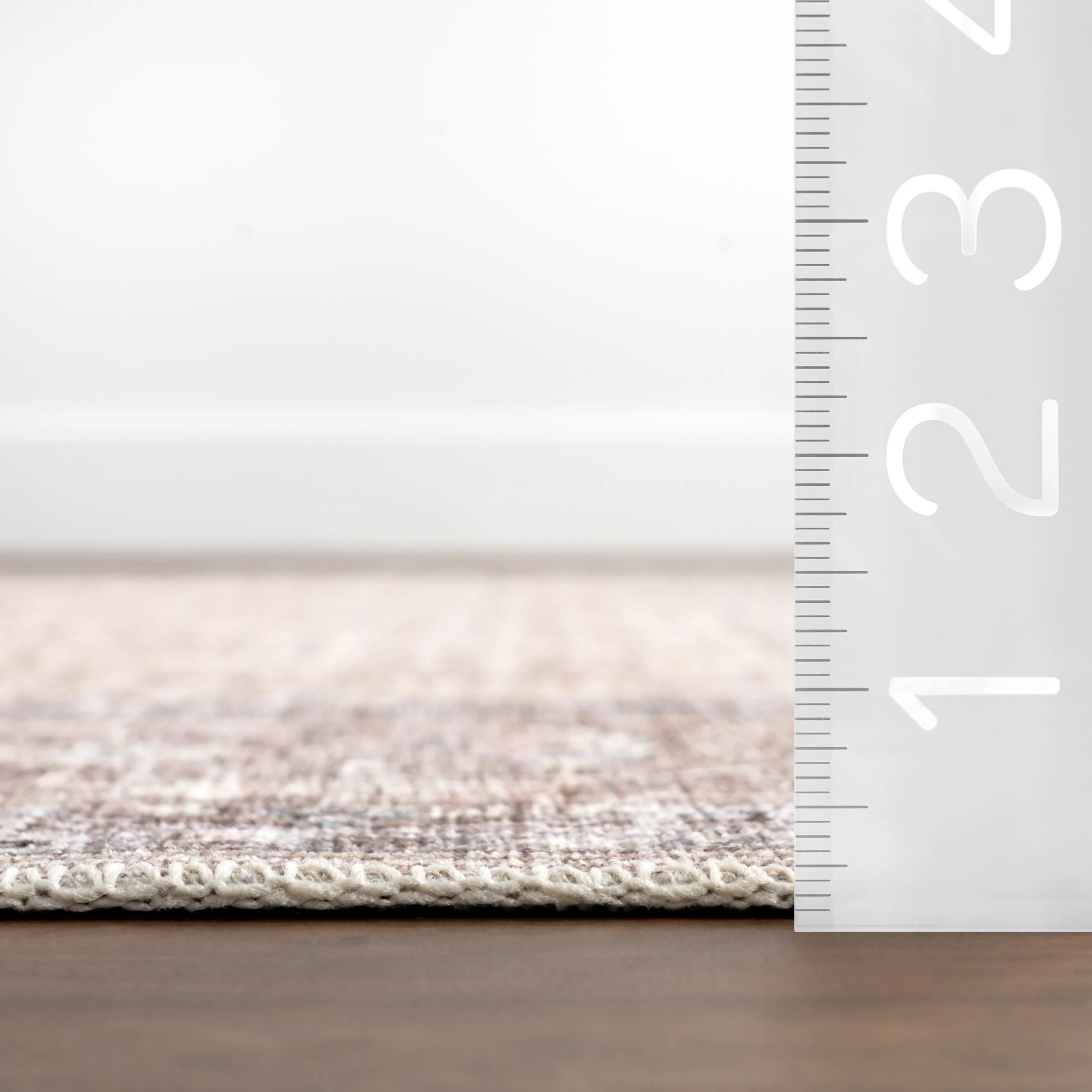 Petula Botanical Spill Proof Washable Rug | Beige - Image 6