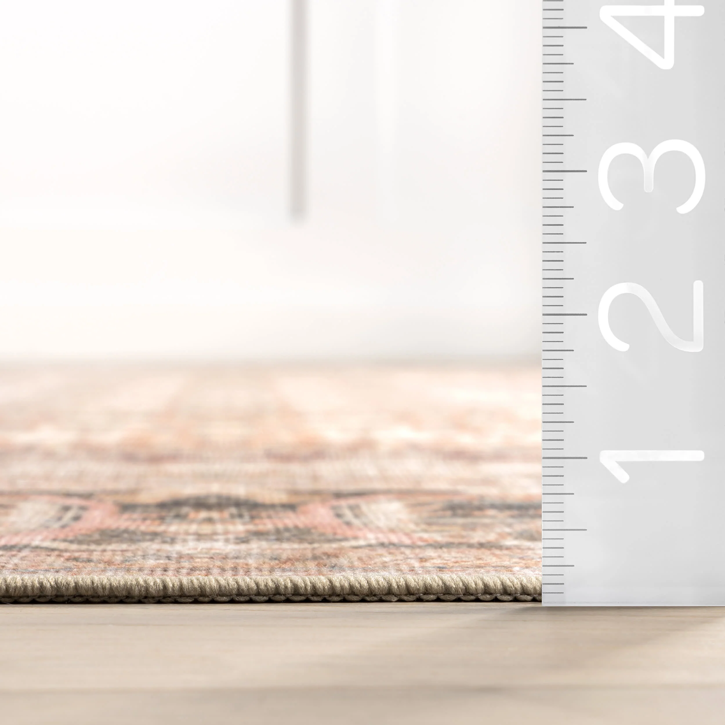 Petunia Medallion Washable Rug | Brown - Image 6