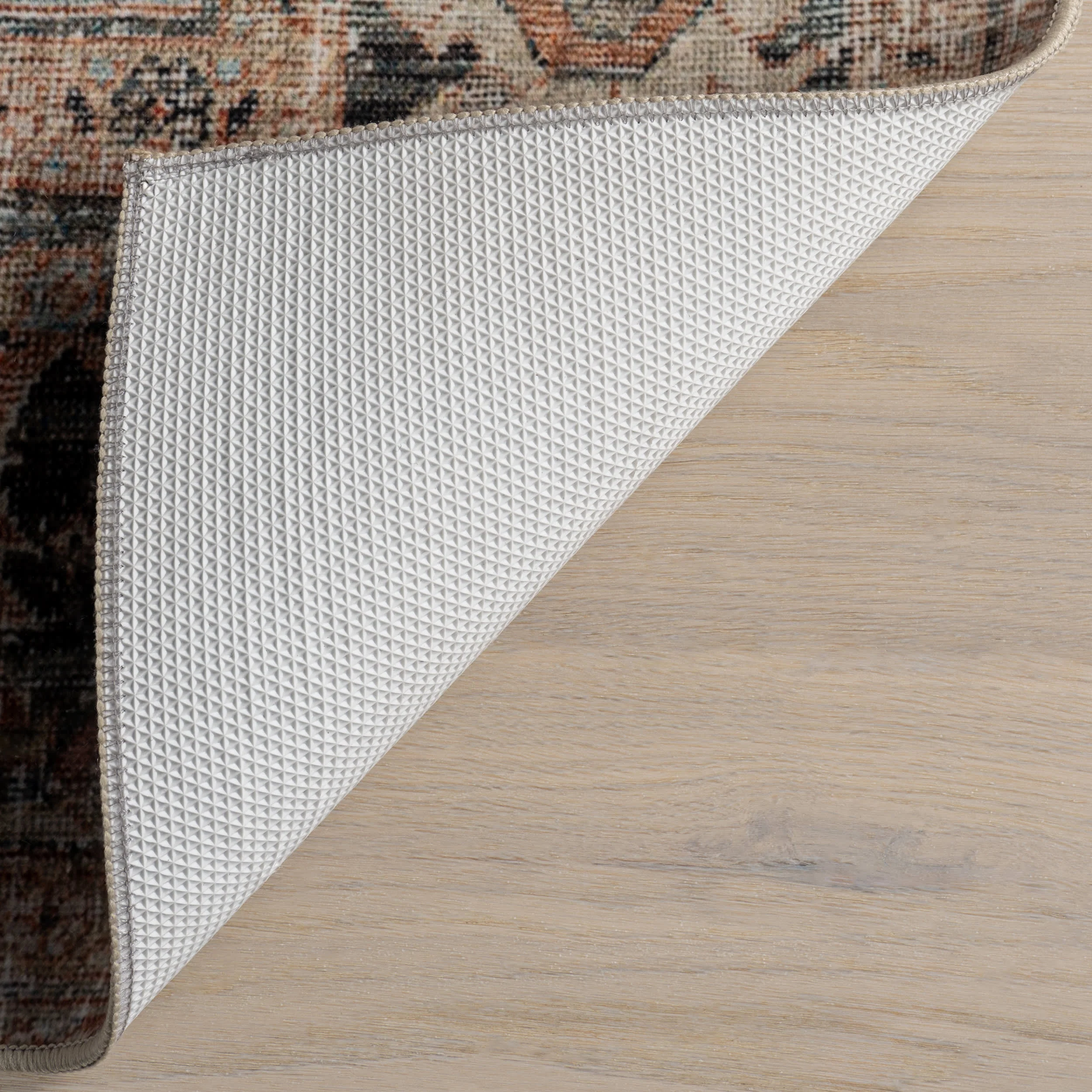 Petunia Medallion Washable Rug | Brown - Image 7