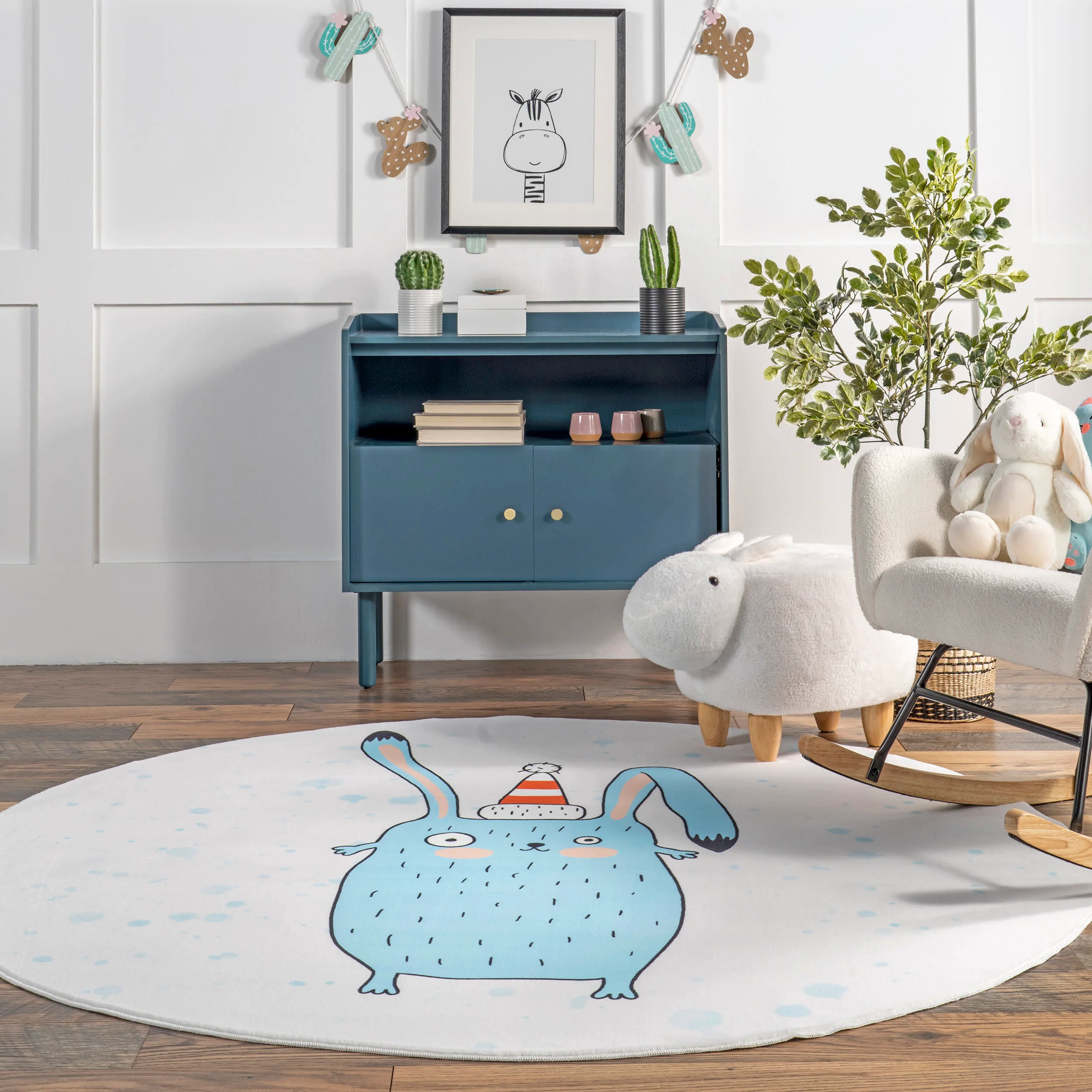 Philomena Hare Kids Washable Rug | Multicolor - Image 4