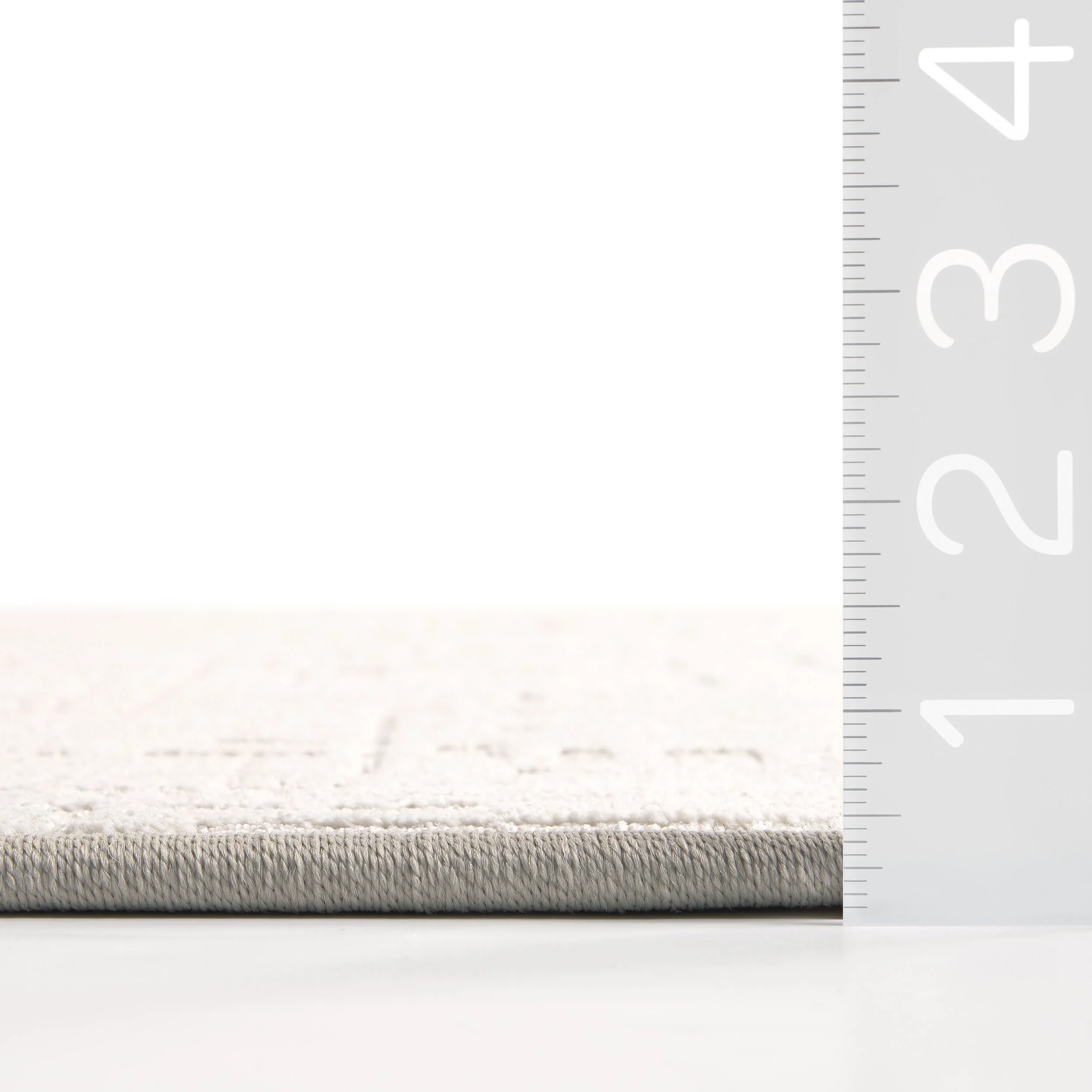 Phoebe Distressed Crosshatch Custom Rug | Neutral - Image 3