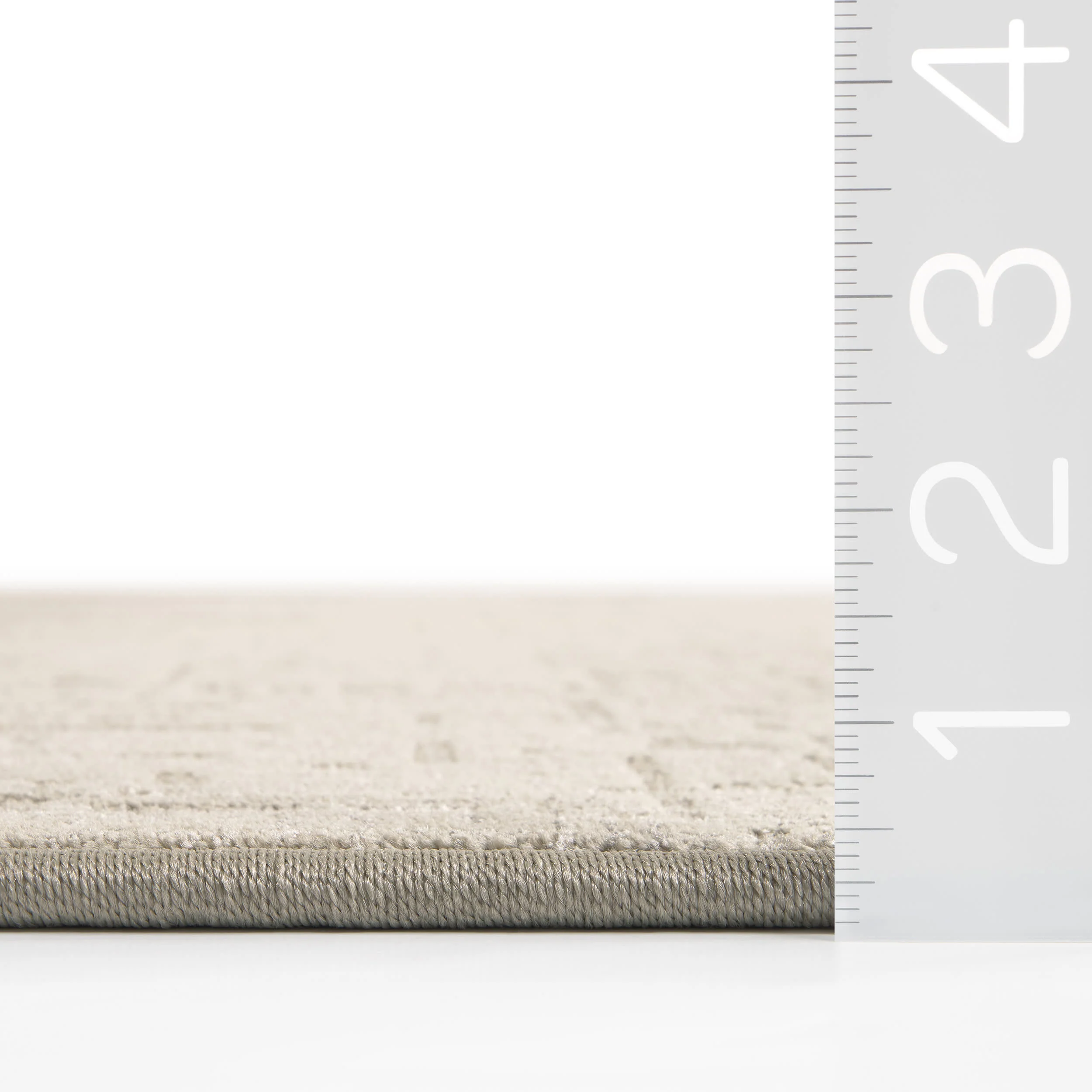 Phoebe Distressed Crosshatch Custom Rug | Tawny - Image 3