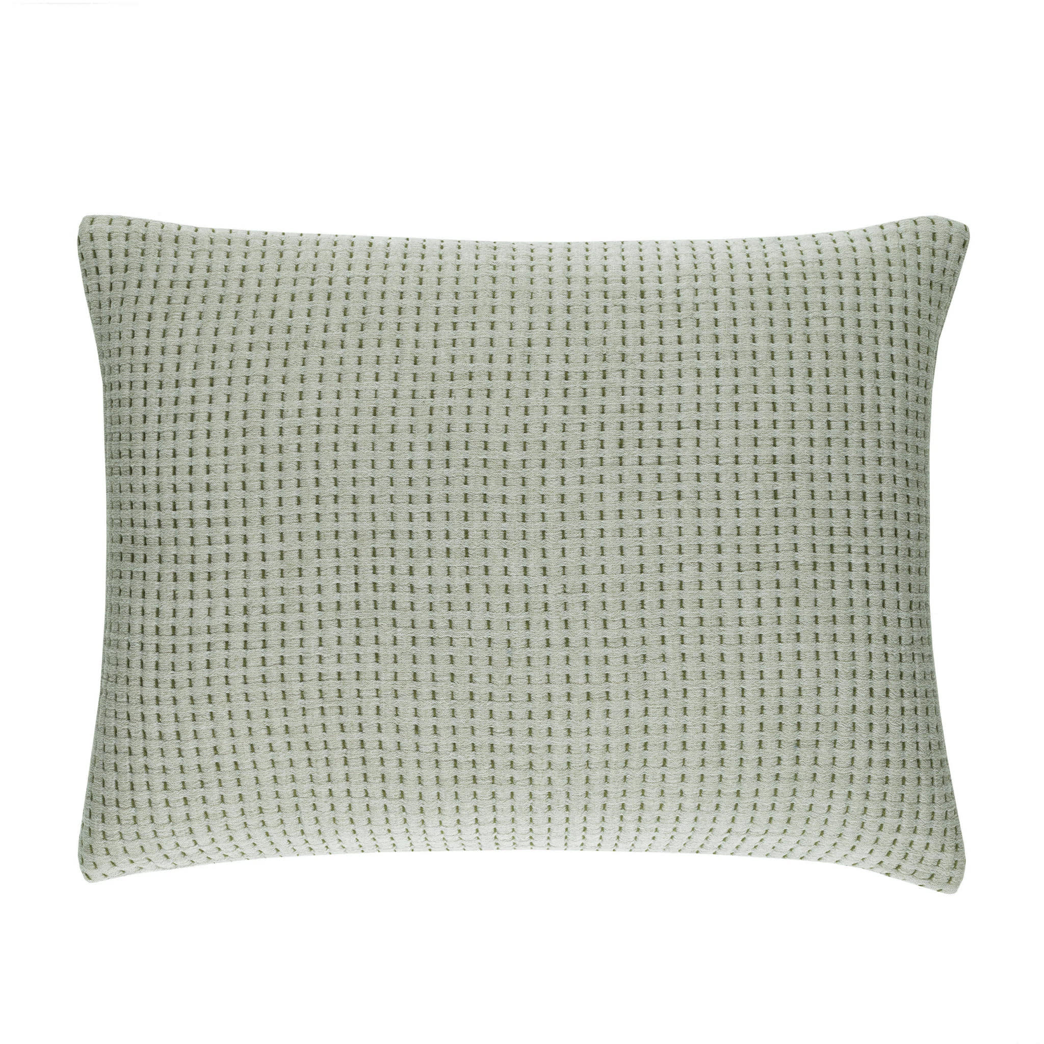 Pick Stitch Matelasse Sham | Evergreen - Image 2