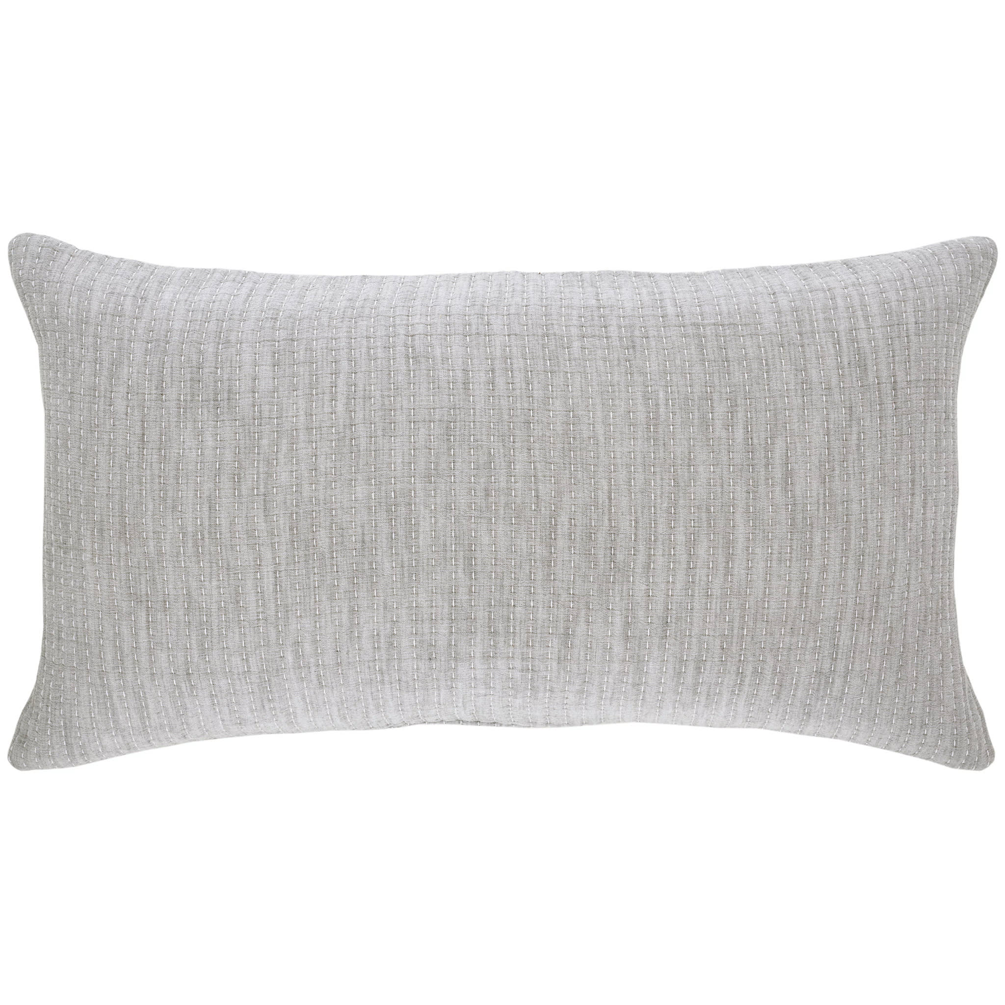 Pick Stitch Matelasse Sham | Grey - Image 3