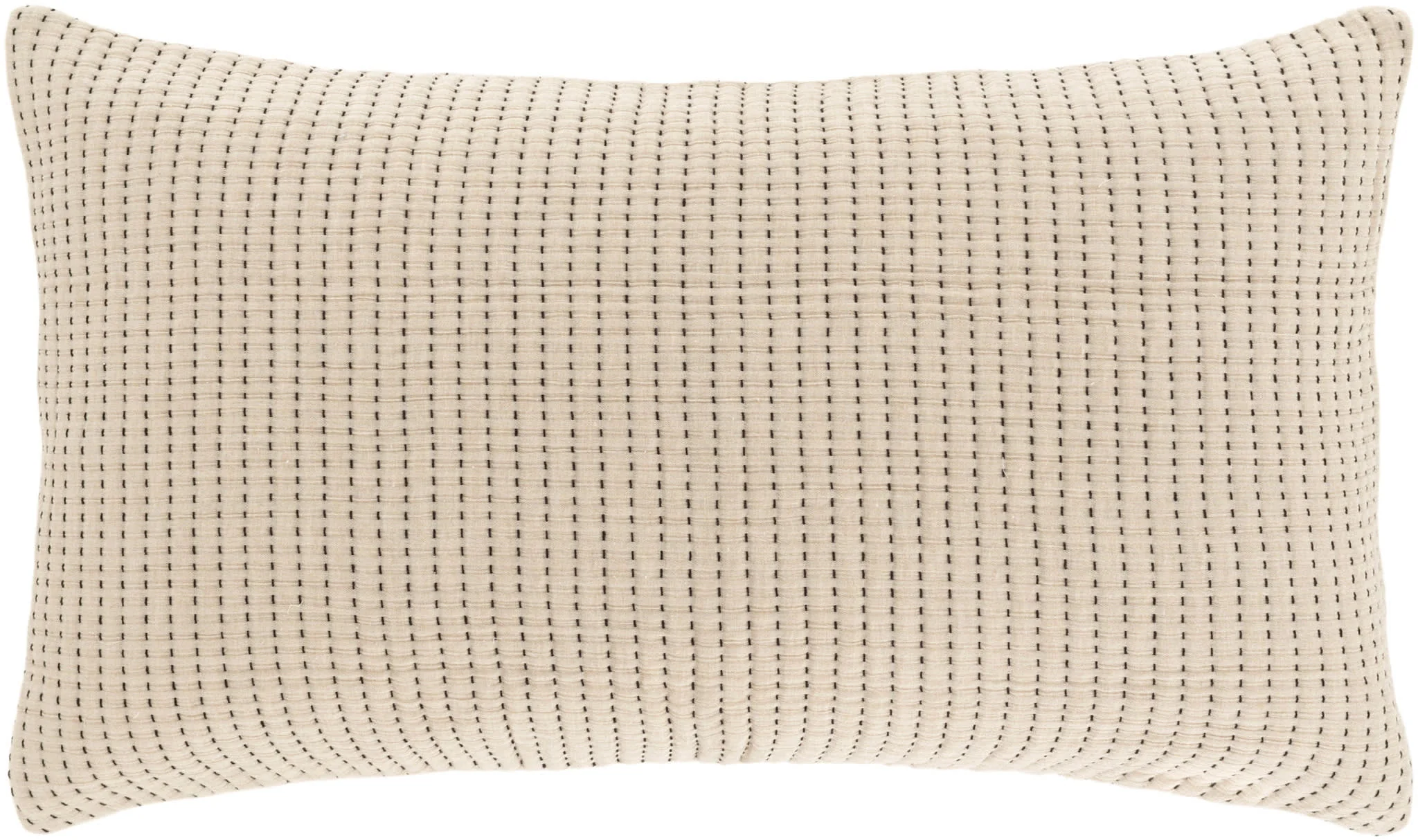 Pick Stitch Matelasse Sham | Natural - Image 3