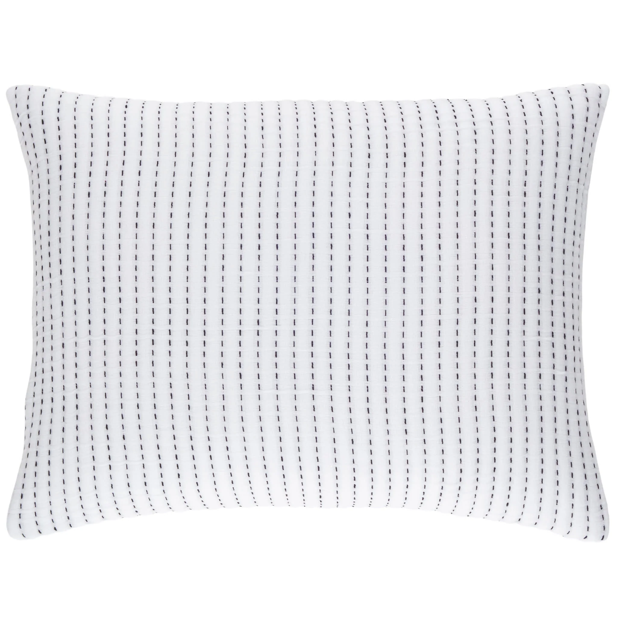 Pick Stitch Matelasse Sham | White - Image 2