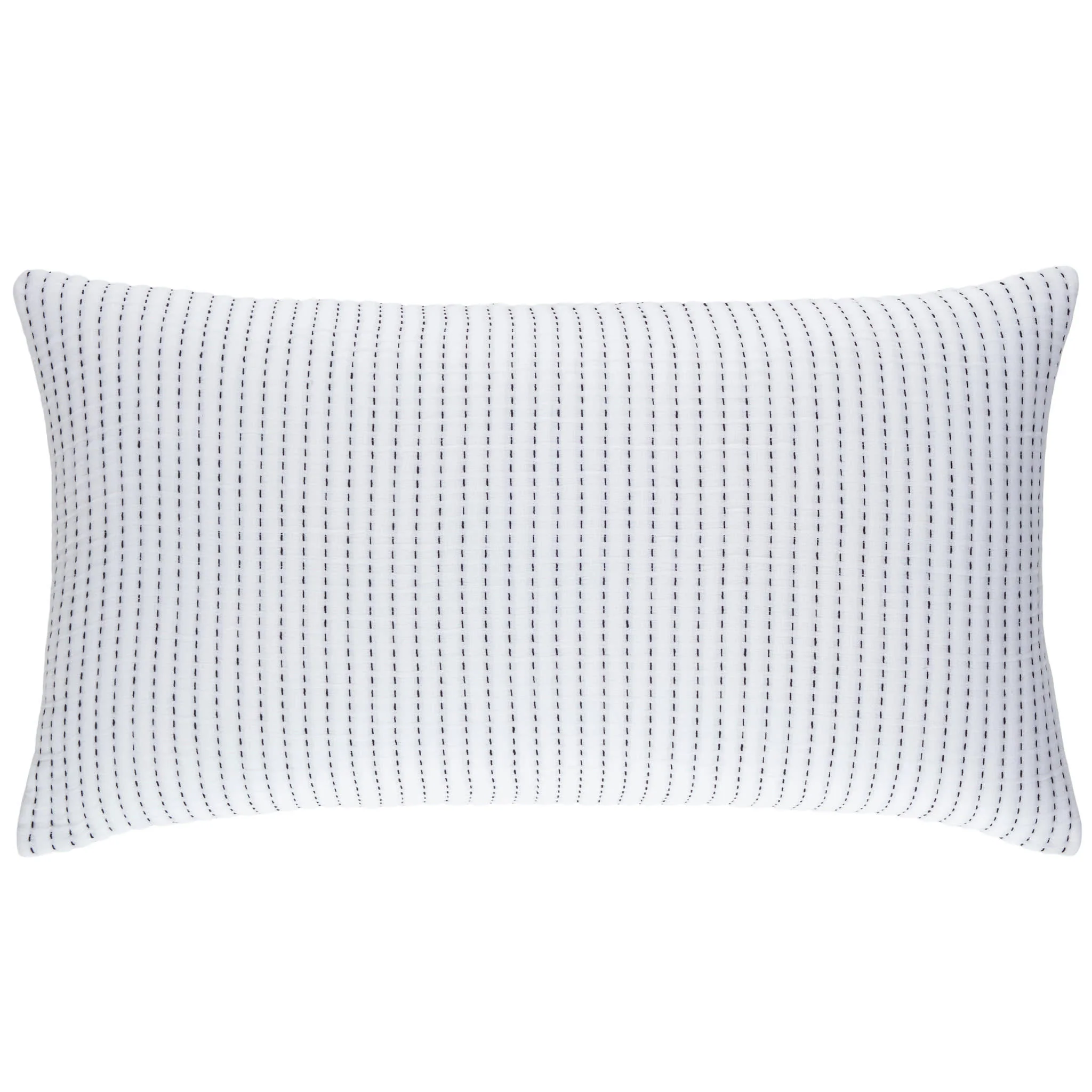 Pick Stitch Matelasse Sham | White - Image 3