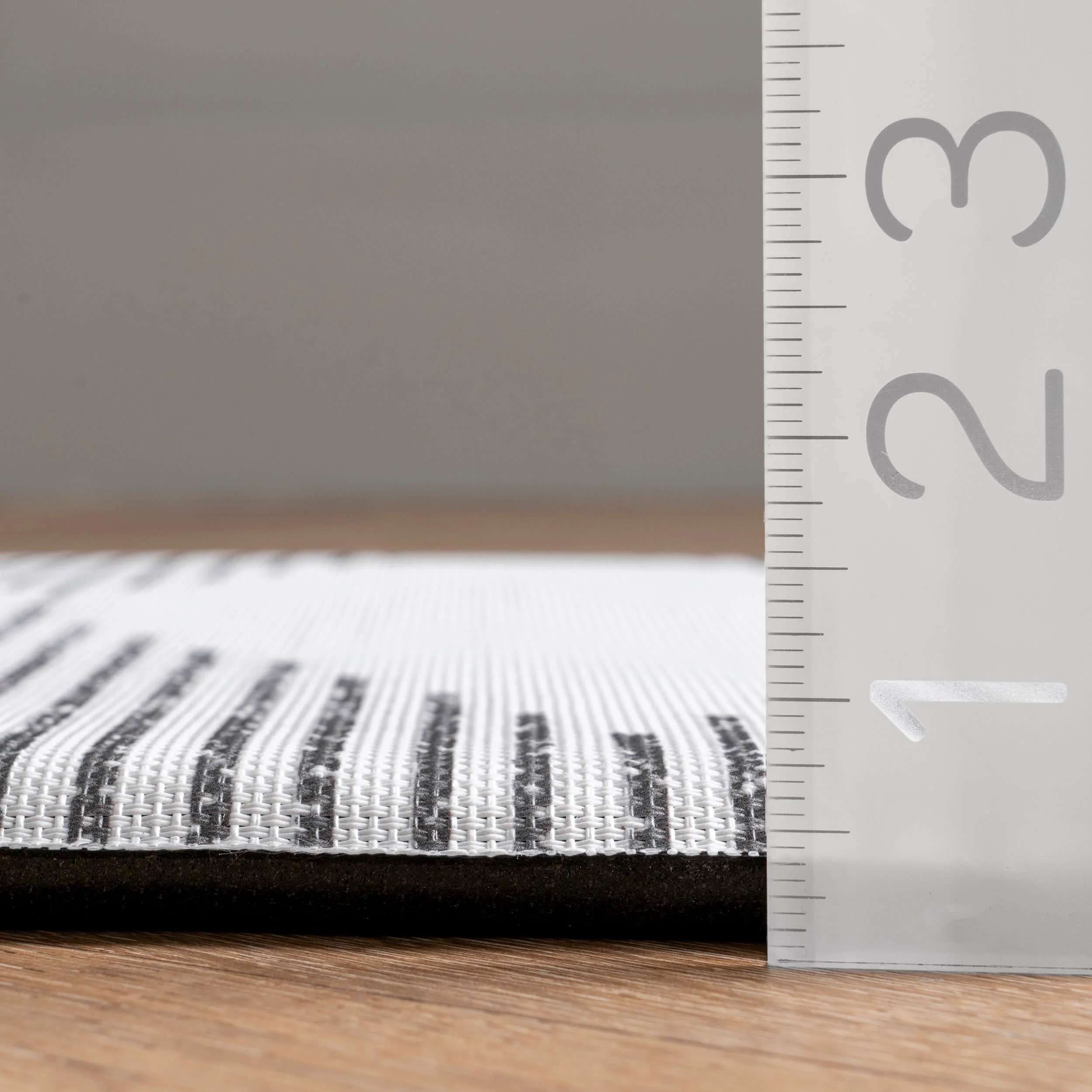 Pinstriped Diamonds Printed Anti-Fatigue Mat | Light Grey - Image 4