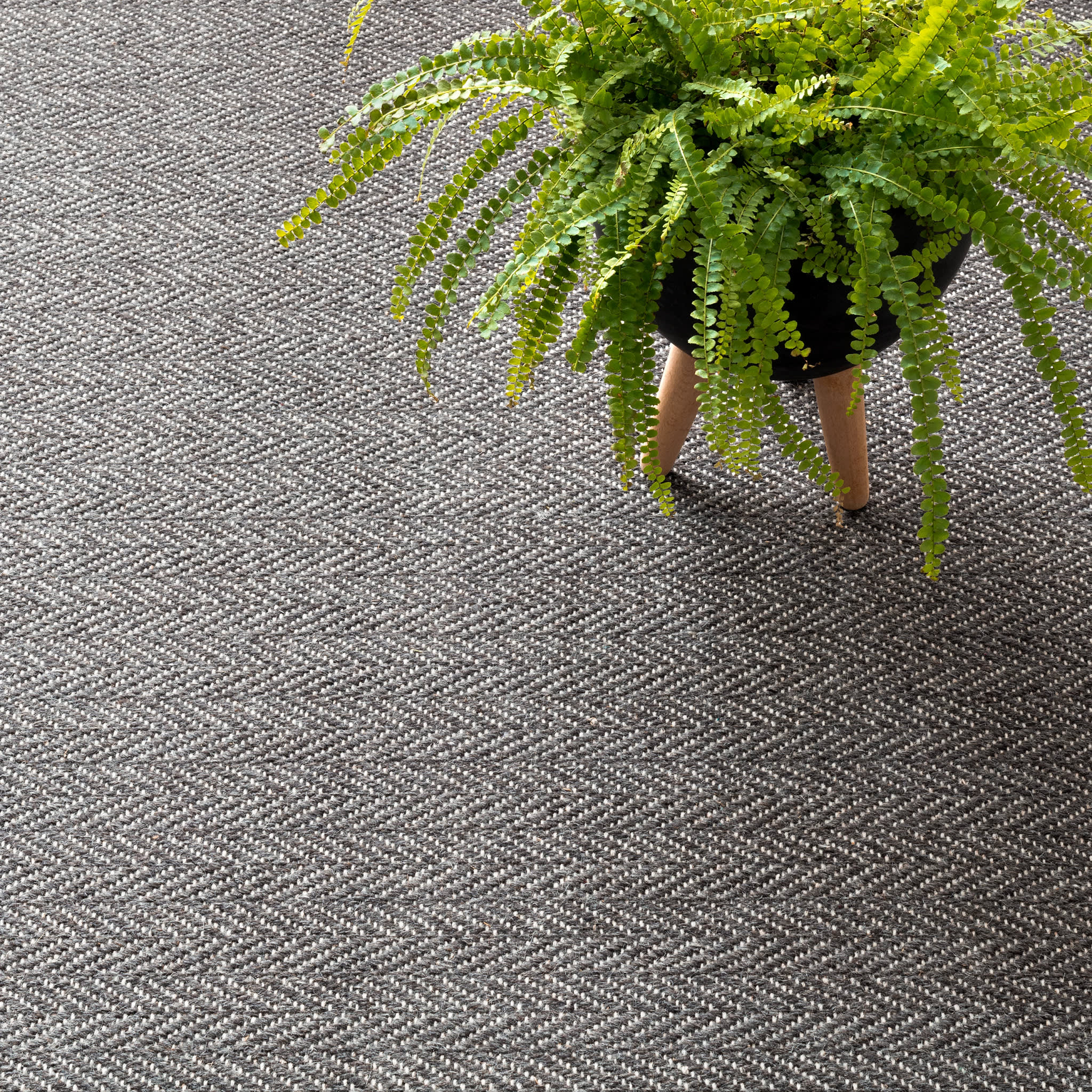 Piper Woven Wool Custom Rug | Shale - Image 2