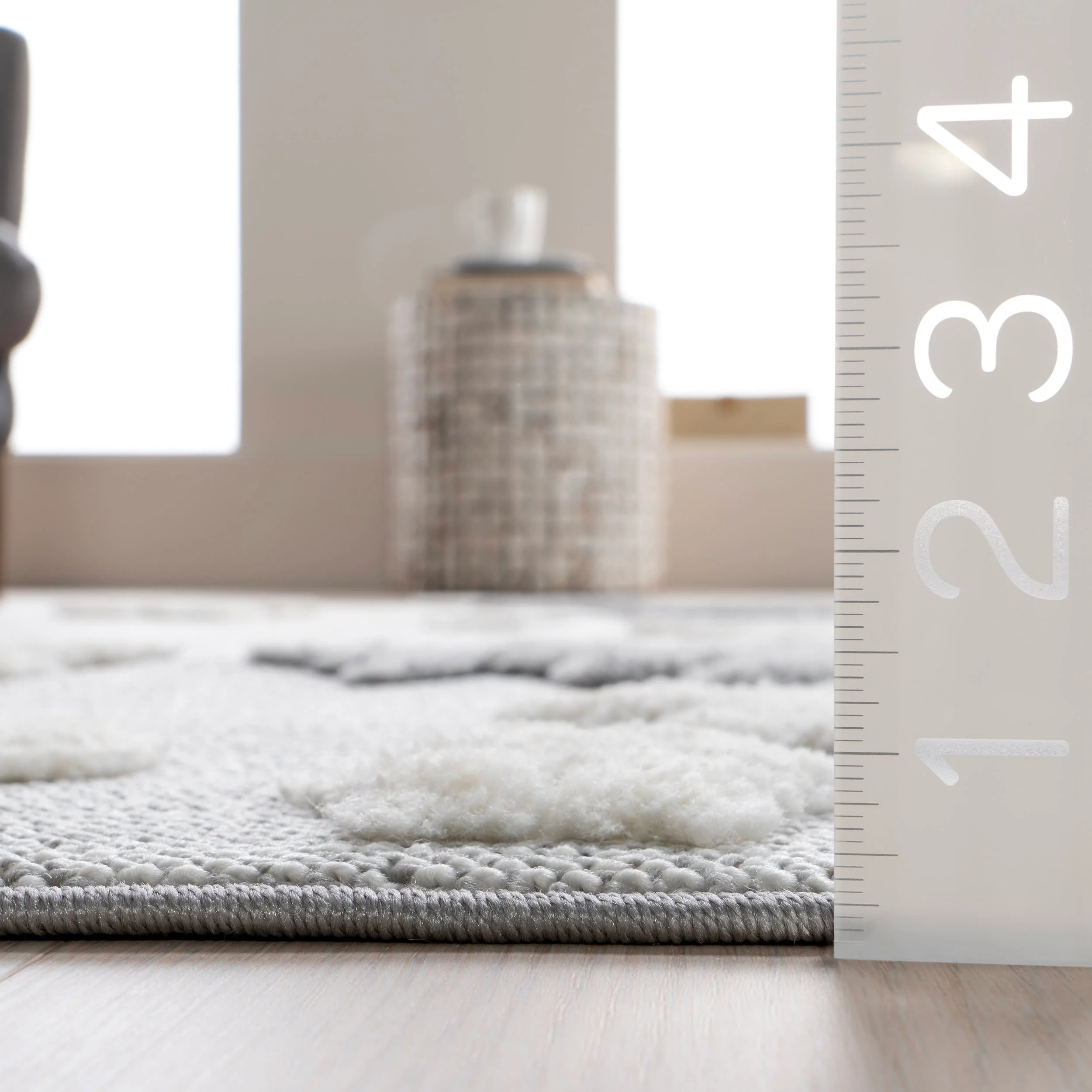 Pippa Reindeer Rug | Light Grey - Image 5