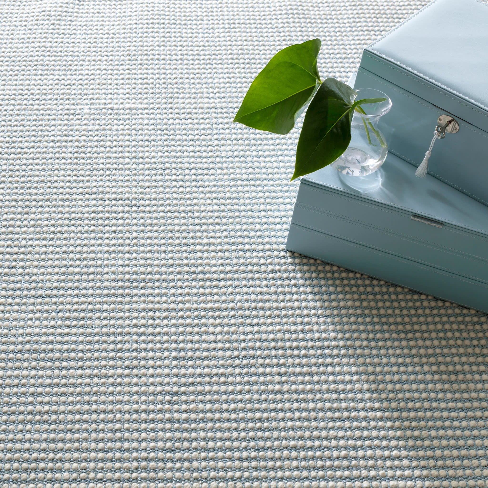 Pixel Woven Sisal/Wool Rug | Sky - Image 3