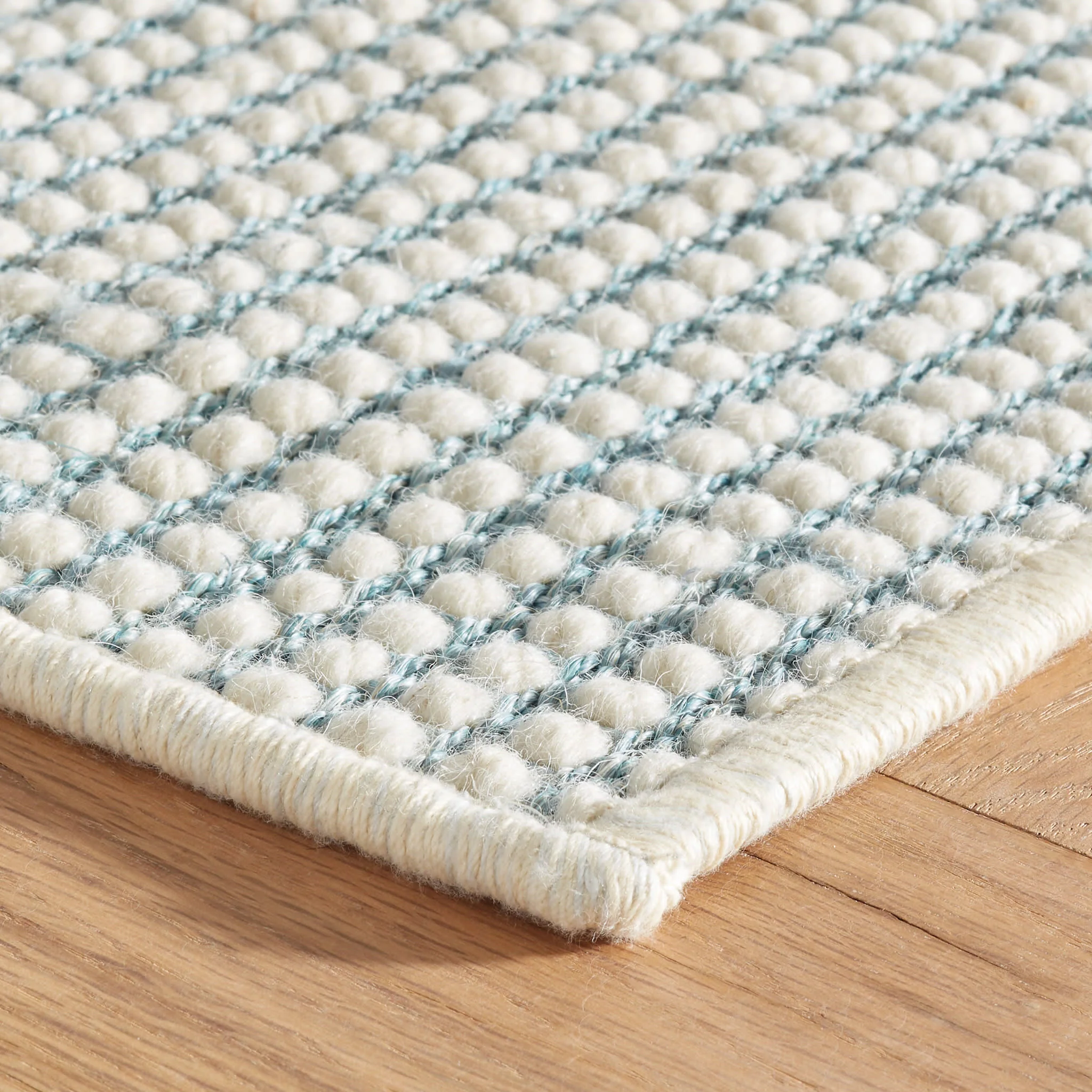 Pixel Woven Sisal/Wool Custom Rug | Sky - Image 4