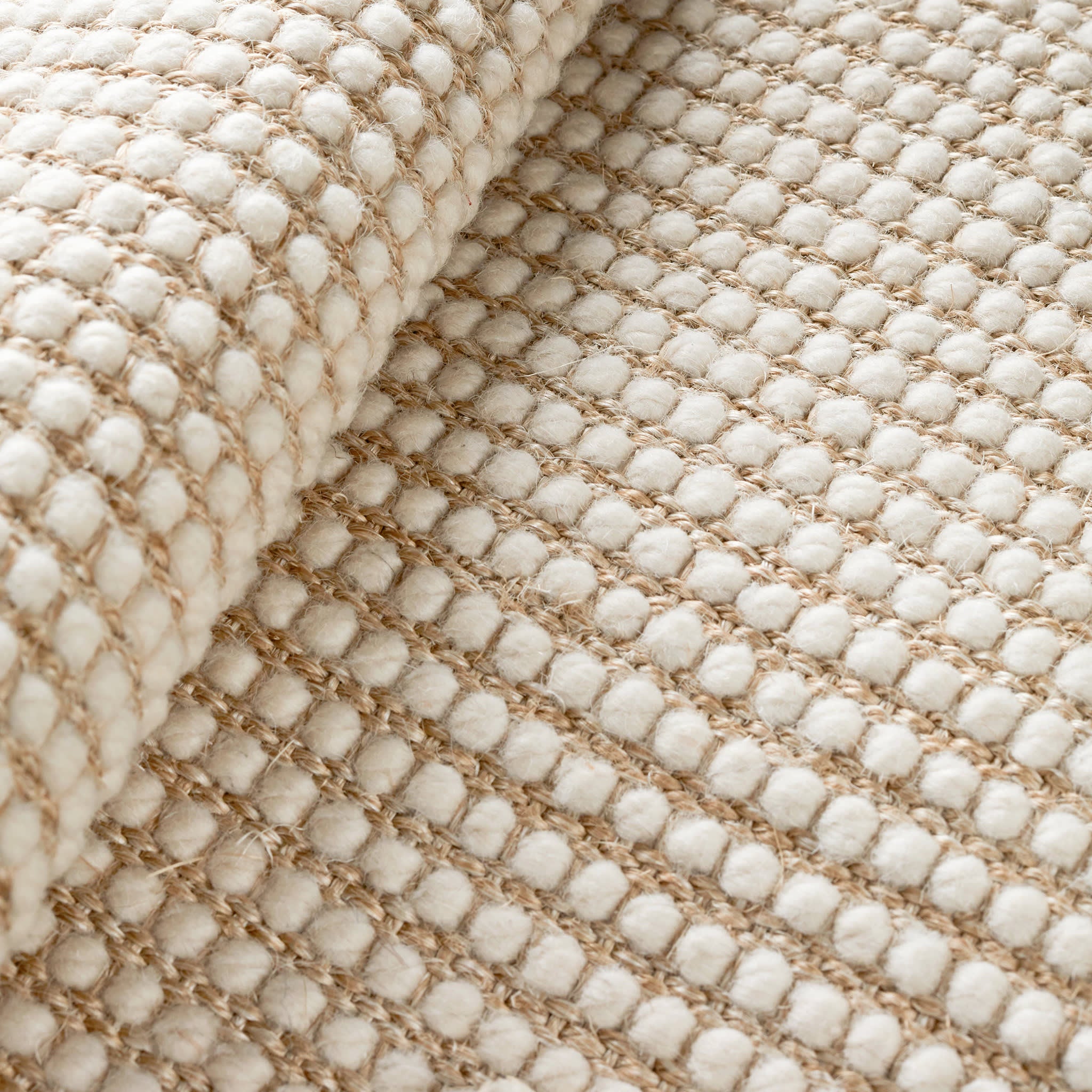 Pixel Woven Sisal/Wool Rug | Wheat - Image 5