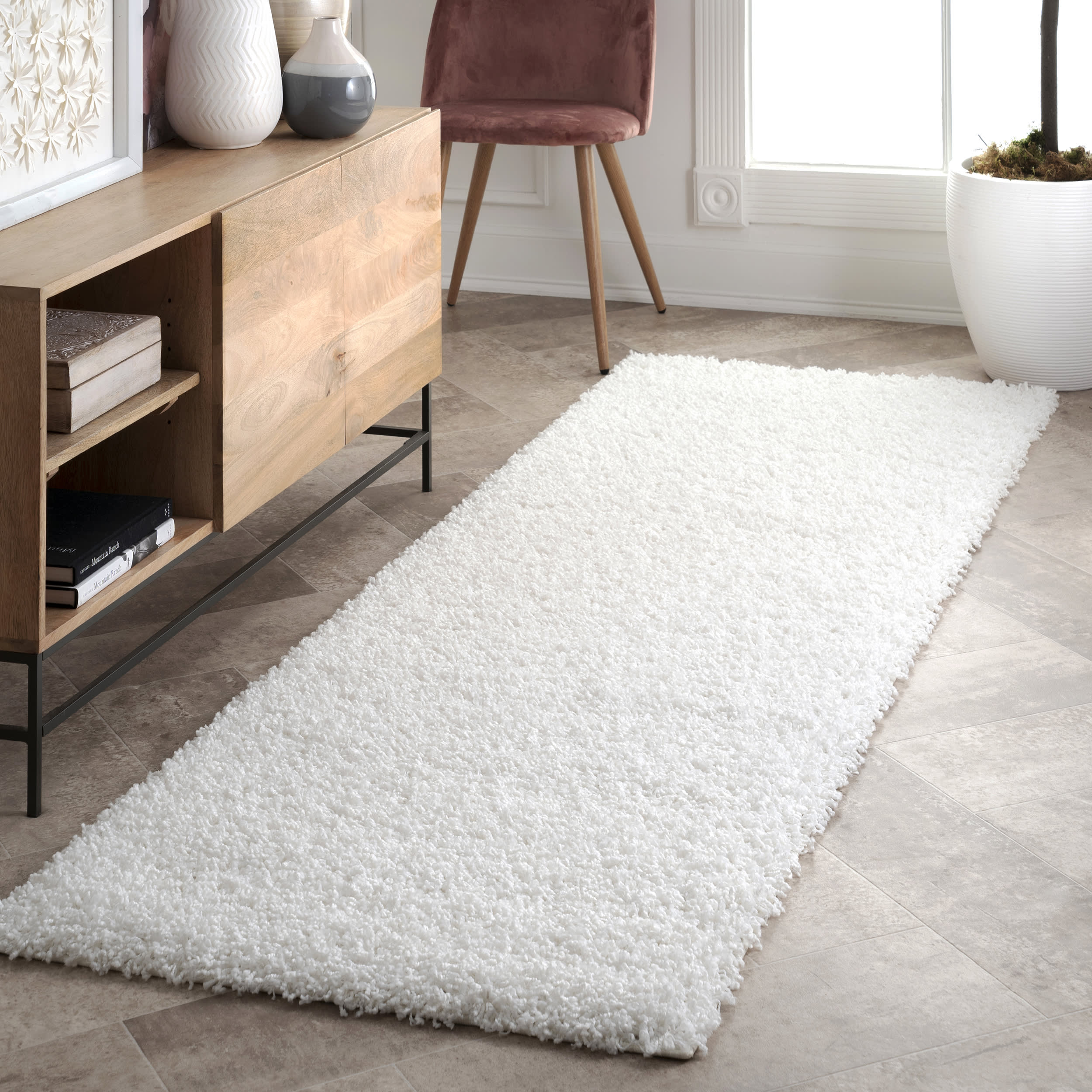 Plus Shag Rug | White - Image 2
