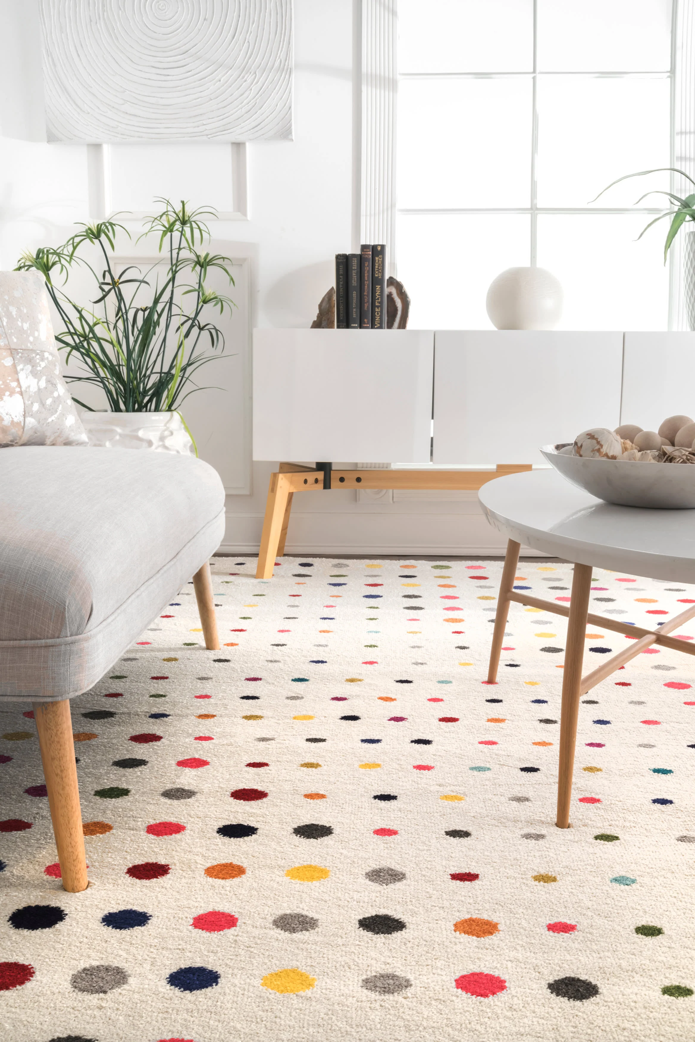 Polka Dots Rug | Multicolor - Image 4