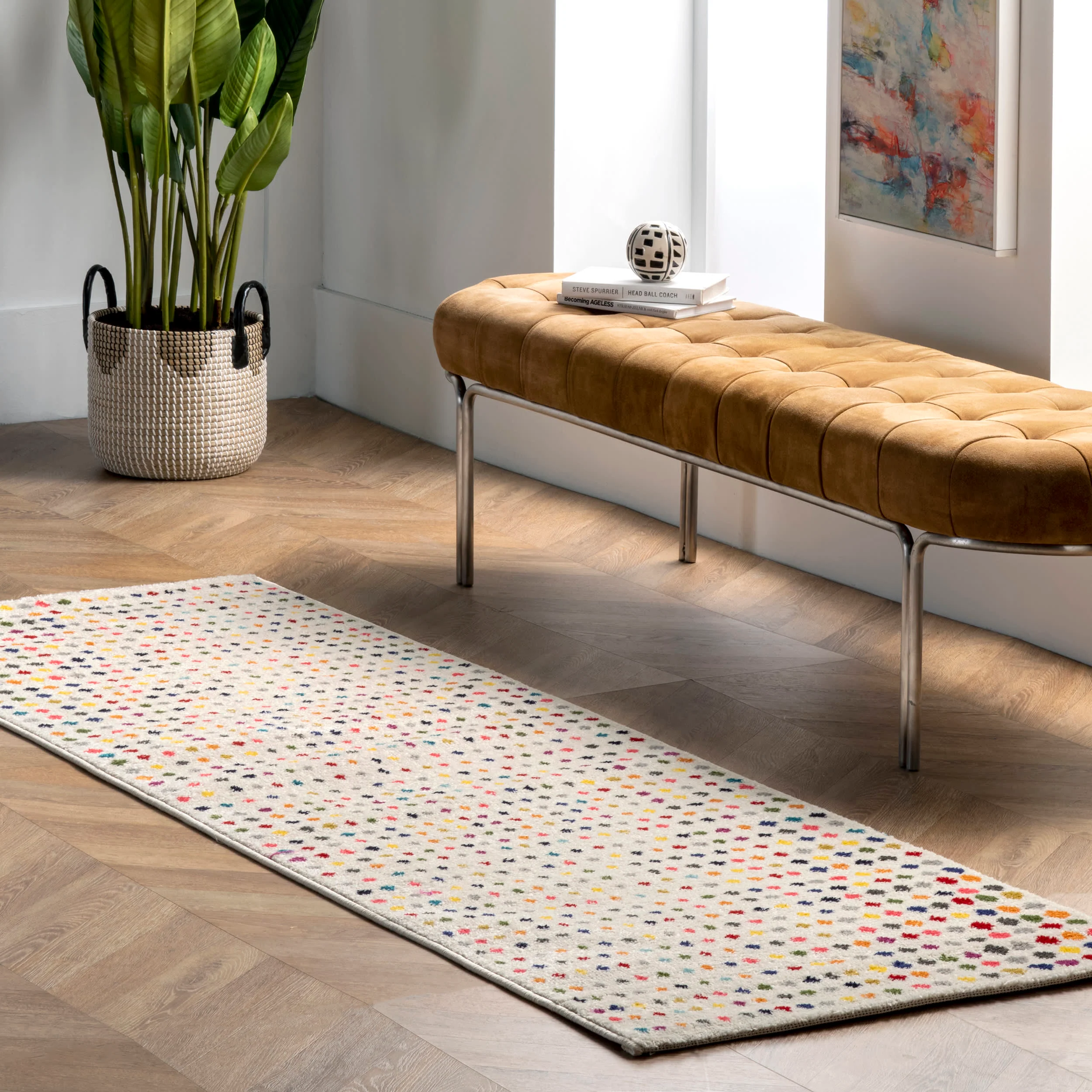 Polka Dots Rug | Multicolor - Image 2
