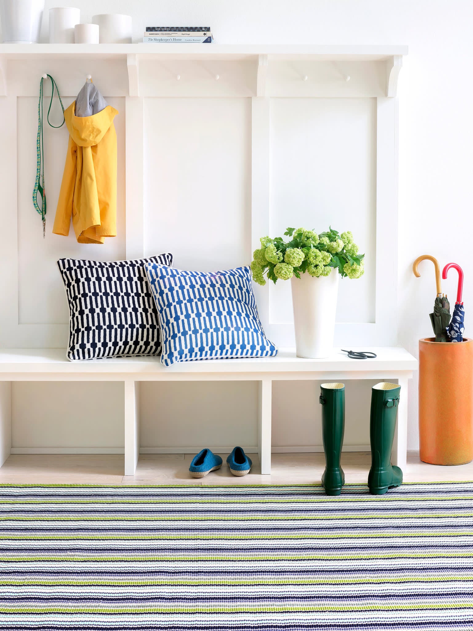 Pond Stripe Handwoven Indoor/Outdoor Rug | Multi - Image 2