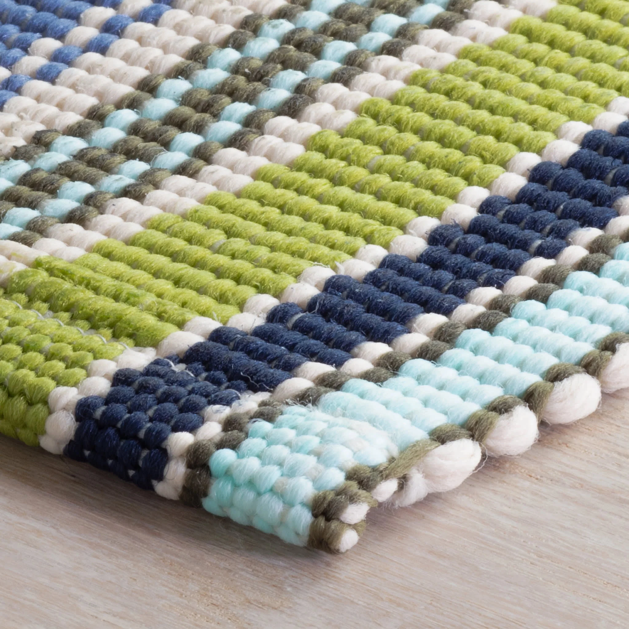 Pond Stripe Handwoven Indoor/Outdoor Rug | Multi - Image 4