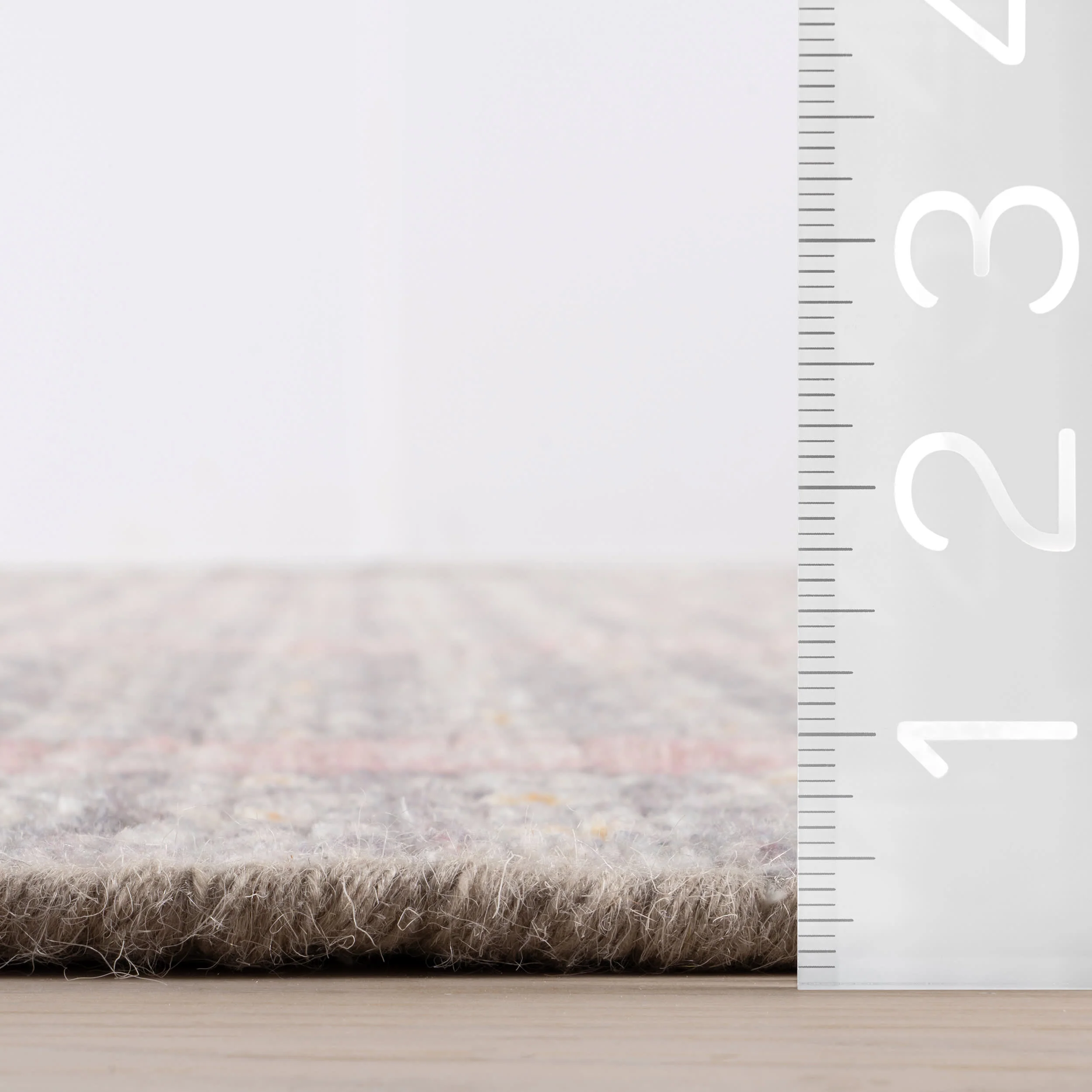 Pondicheri Hand Tufted Striped Wool-Blend Rug | Grey - Image 5