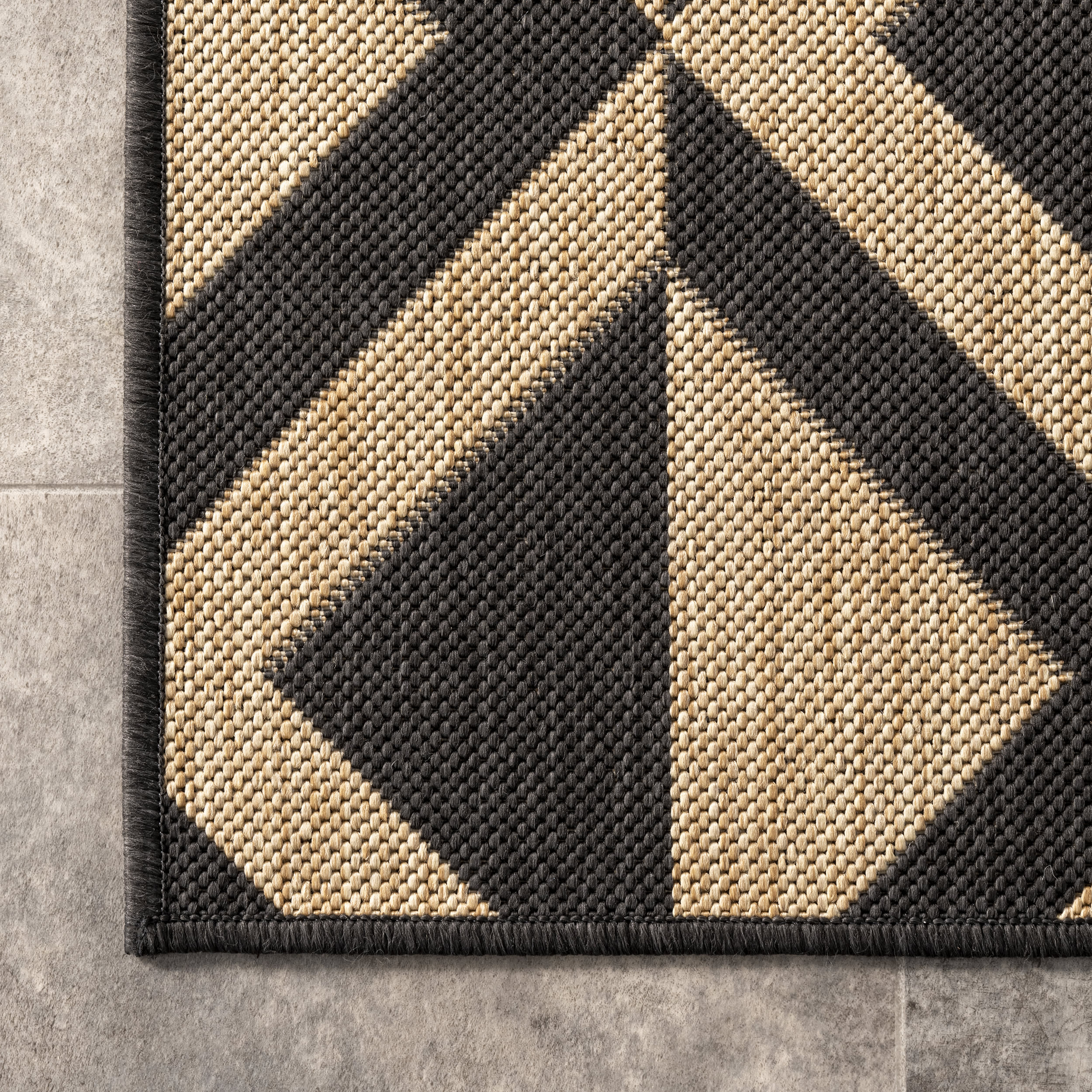 Pop Diamonds Indoor/Outdoor Rug | Charcoal - Image 3
