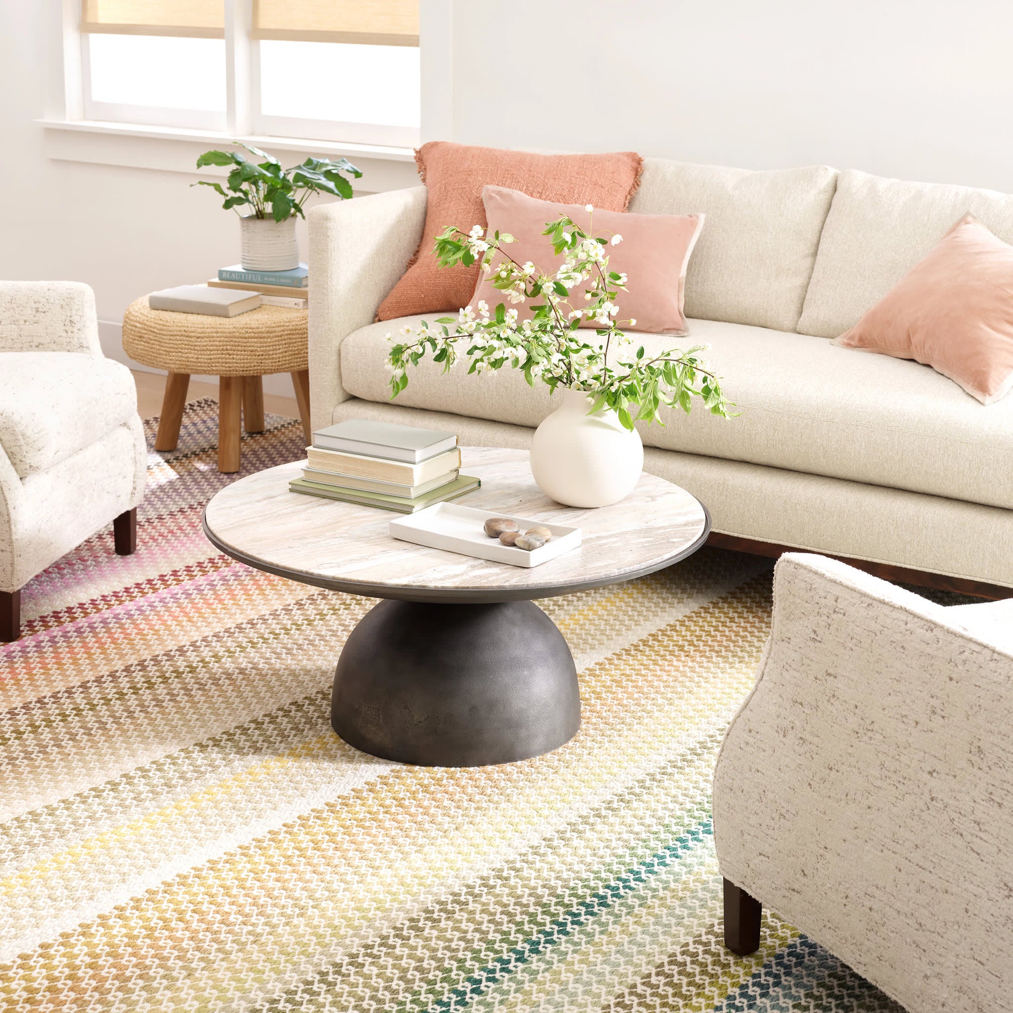 Poppy Handwoven Wool Rug | Multi - Image 5