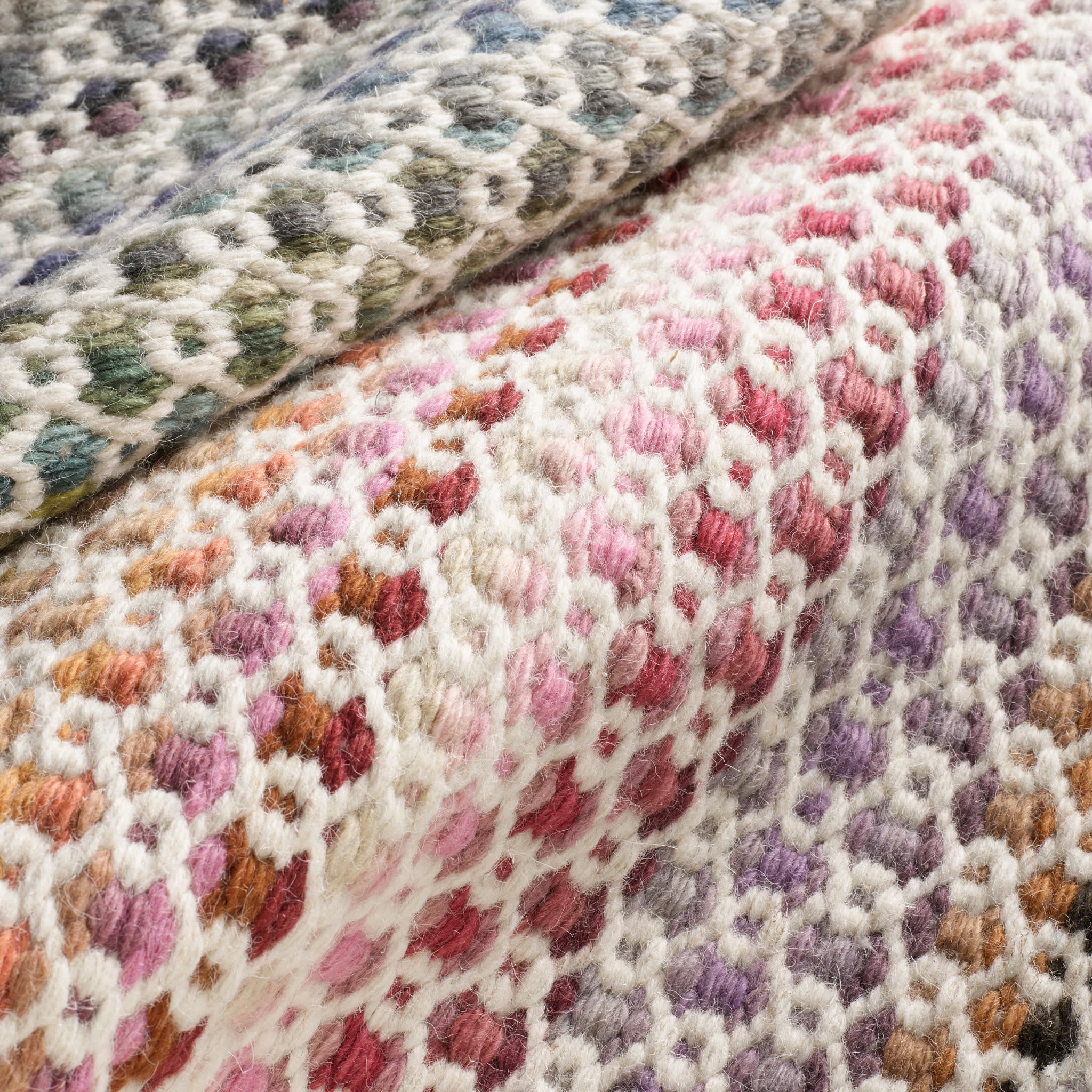 Poppy Handwoven Wool Rug | Multi - Image 8