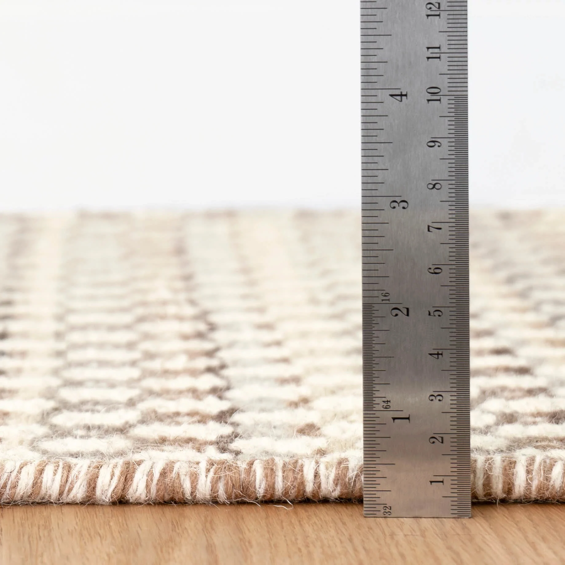 Poppy Handwoven Wool Rug | Natural - Image 5