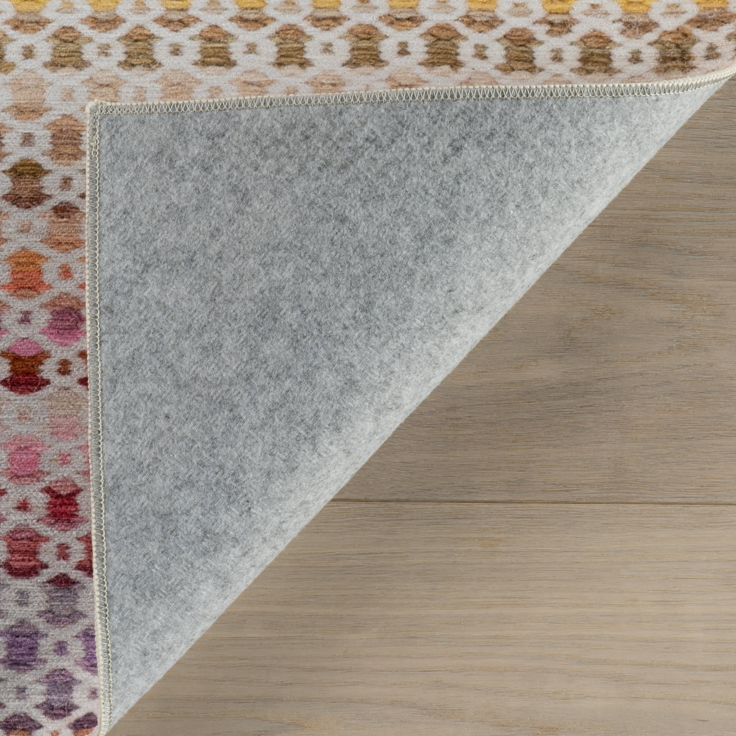 Poppy Machine Washable Rug | Multi - Image 7