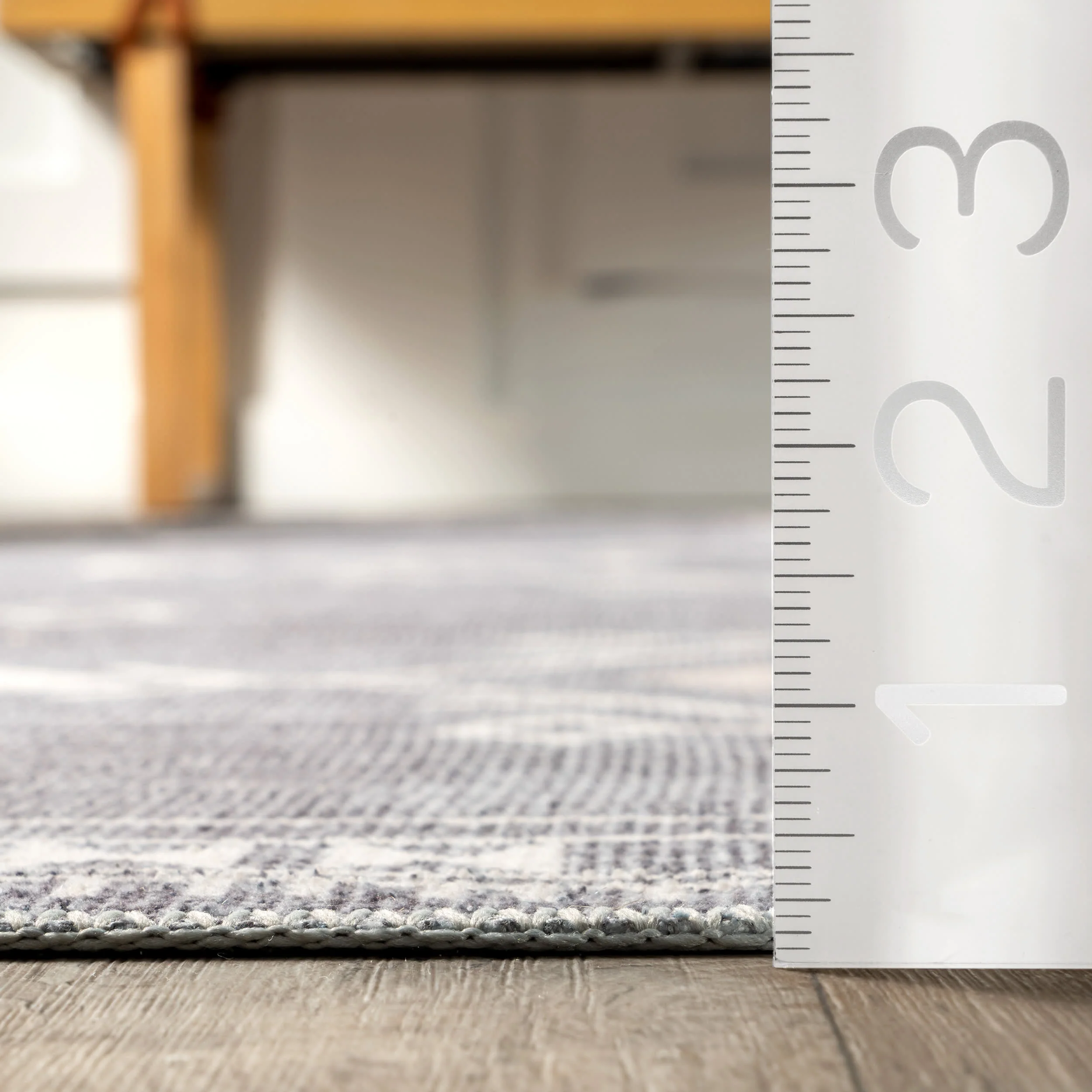 Poppy Persian Spill Proof Washable Rug | Grey - Image 4