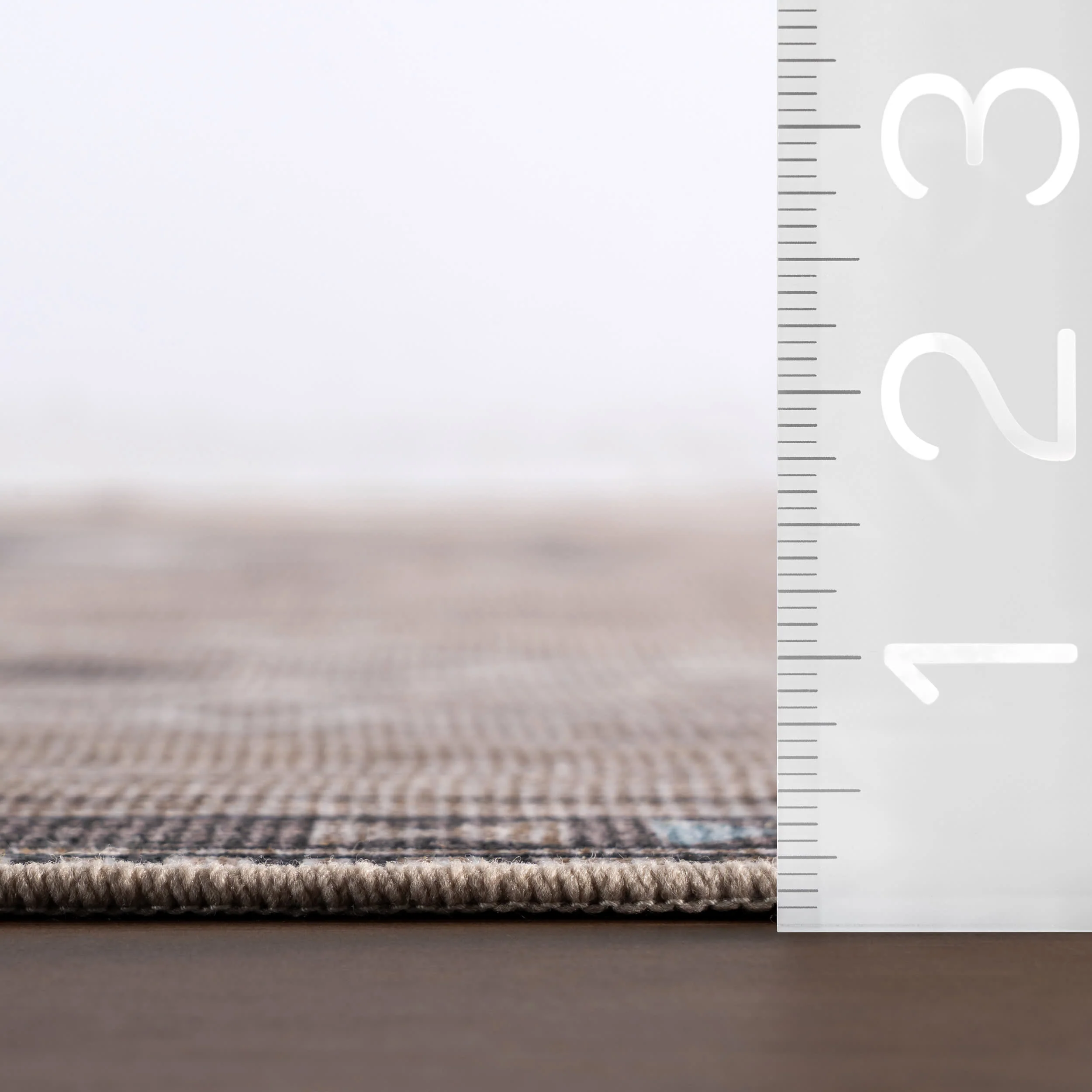 Poppy Persian Spill Proof Washable Rug | Taupe - Image 5