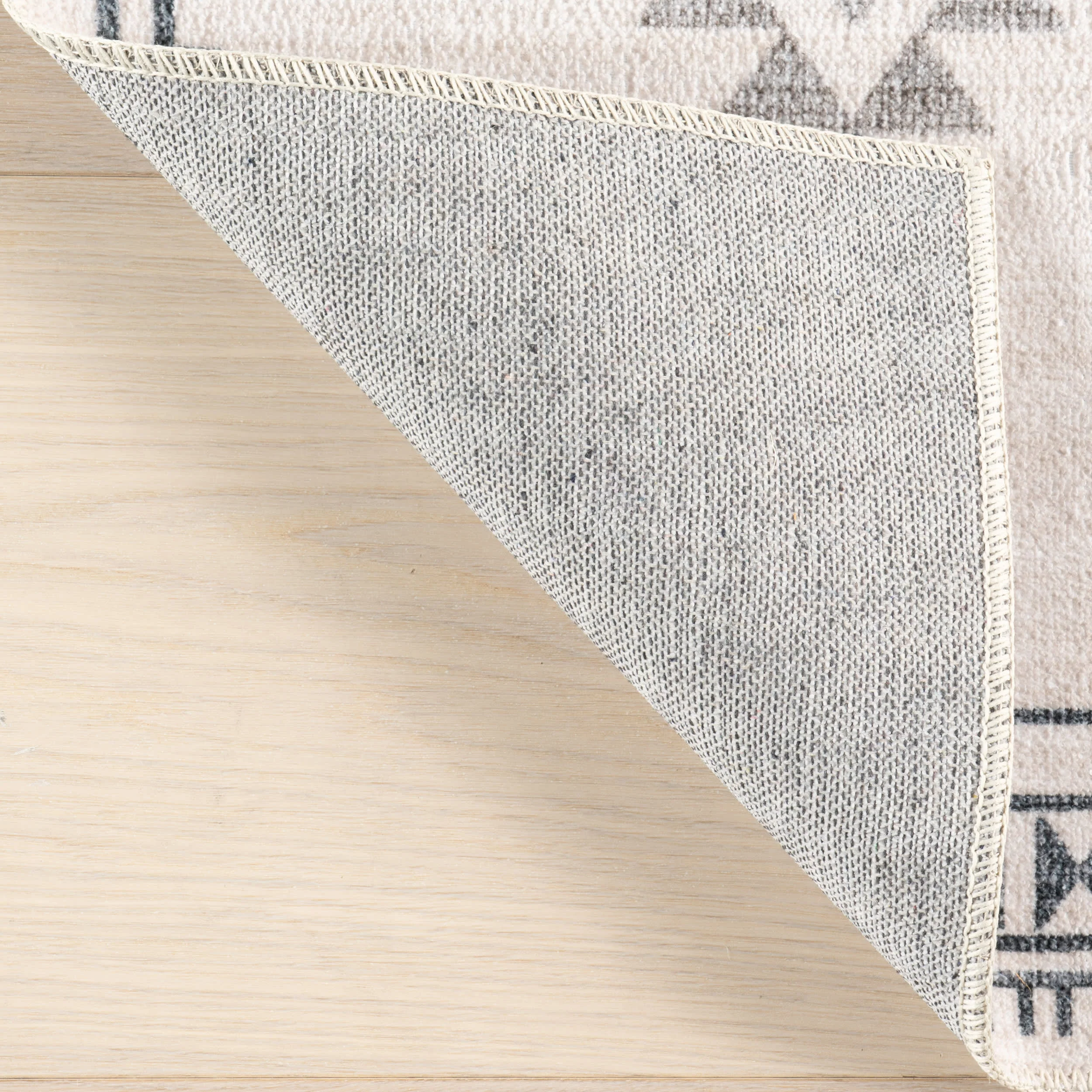 Poppy Persian Washable Rug | Cream - Image 7