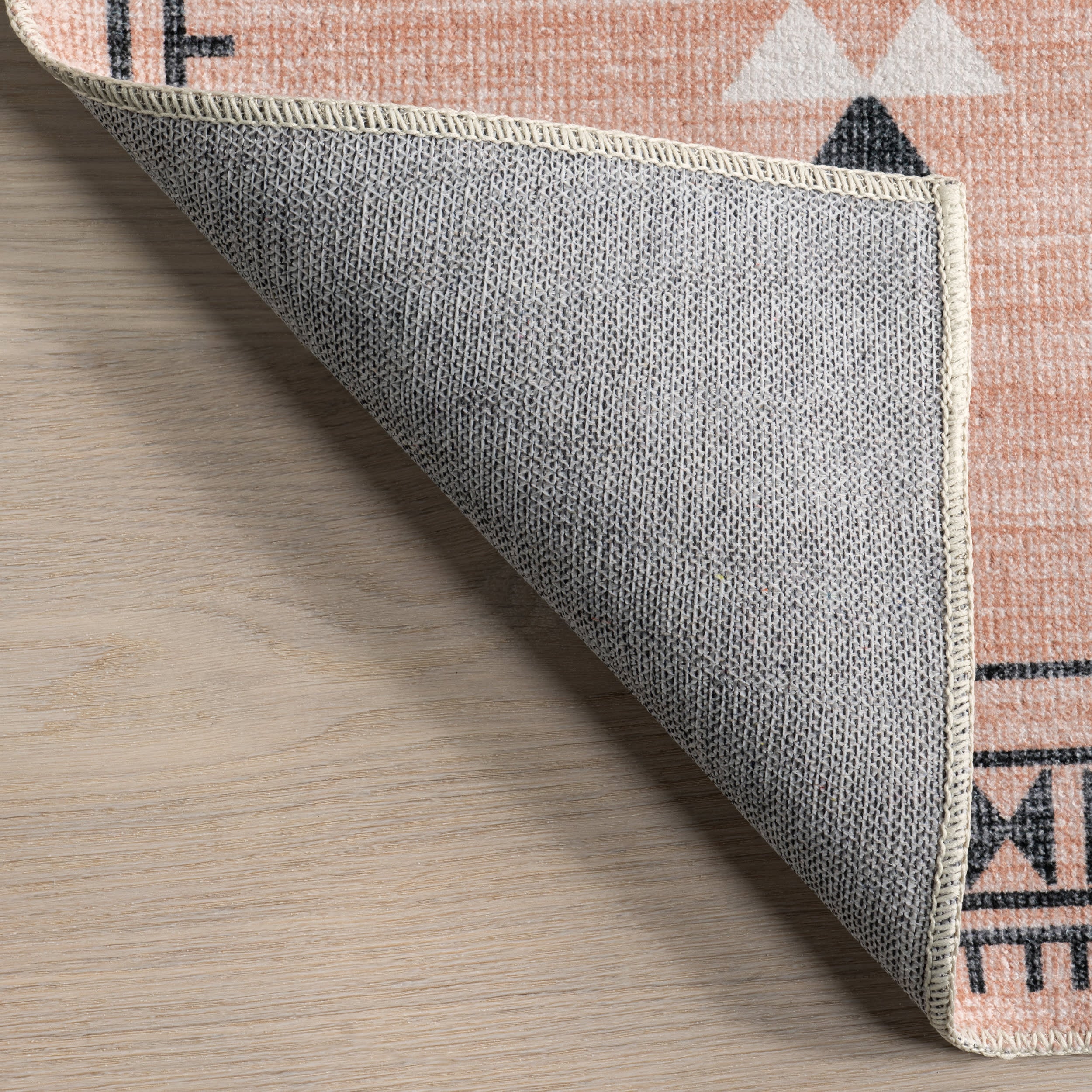 Poppy Persian Washable Rug | Peach - Image 6
