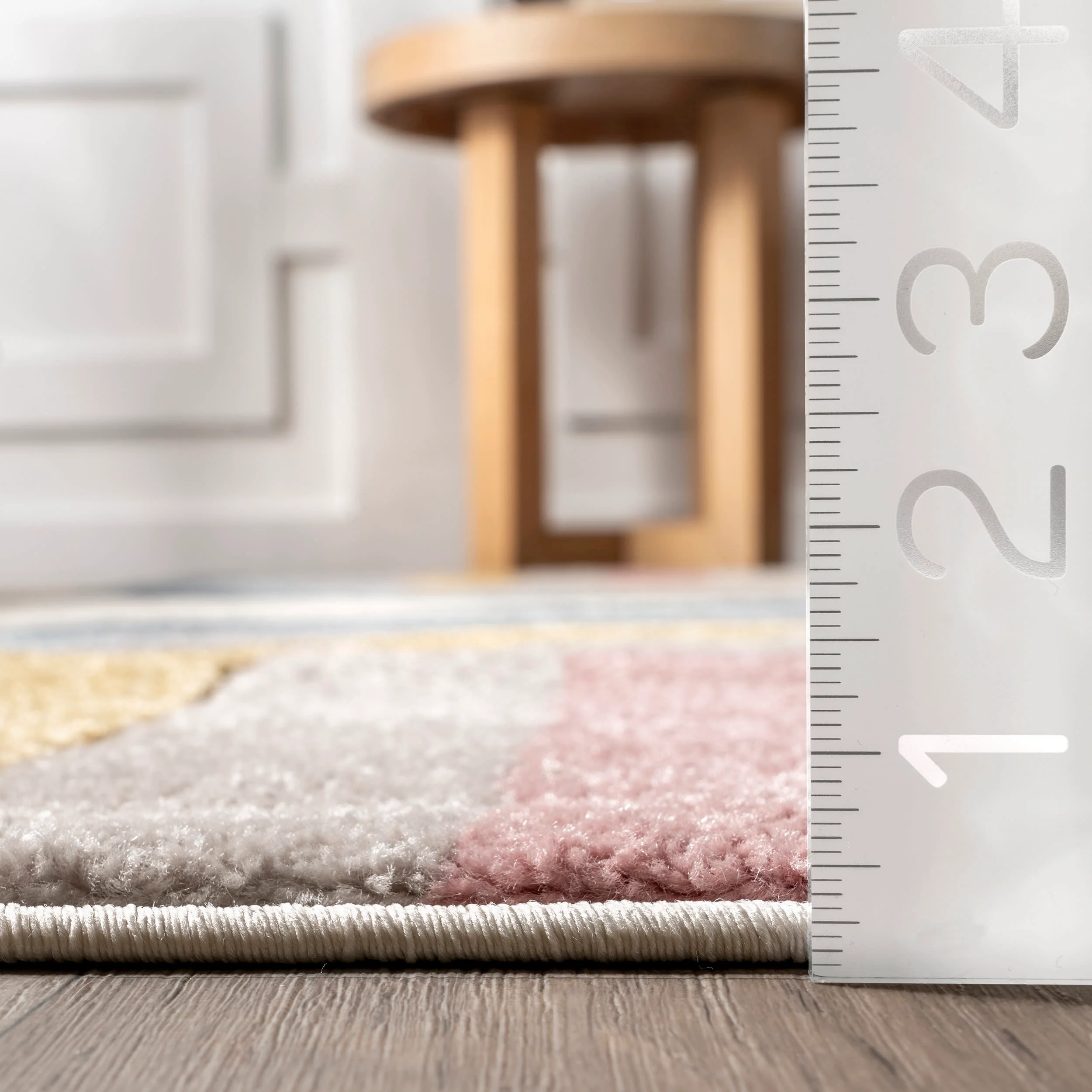 Portia Kids Retro Rug | Beige - Image 5