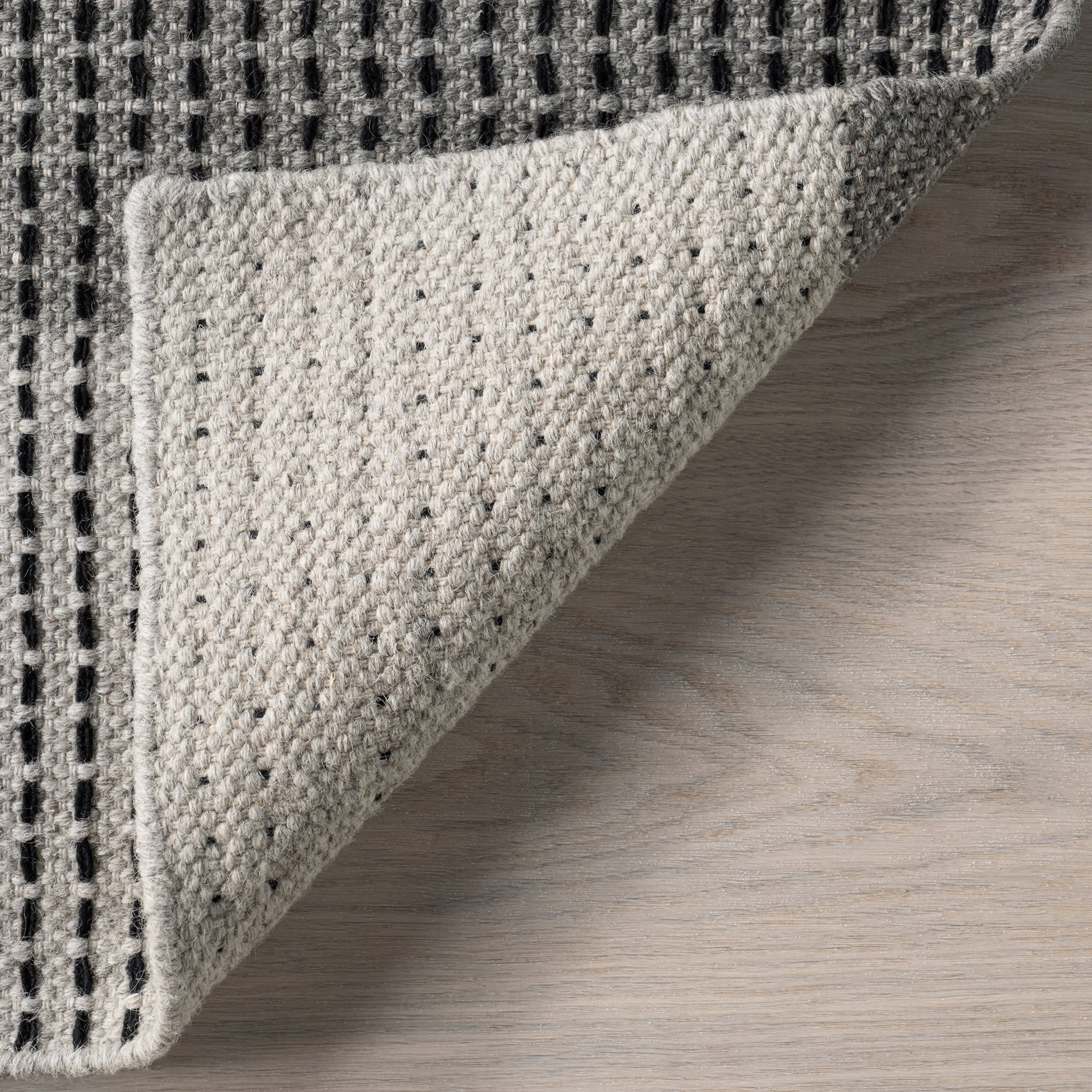 Portland Plaid Wool Rug | Grey - Image 5