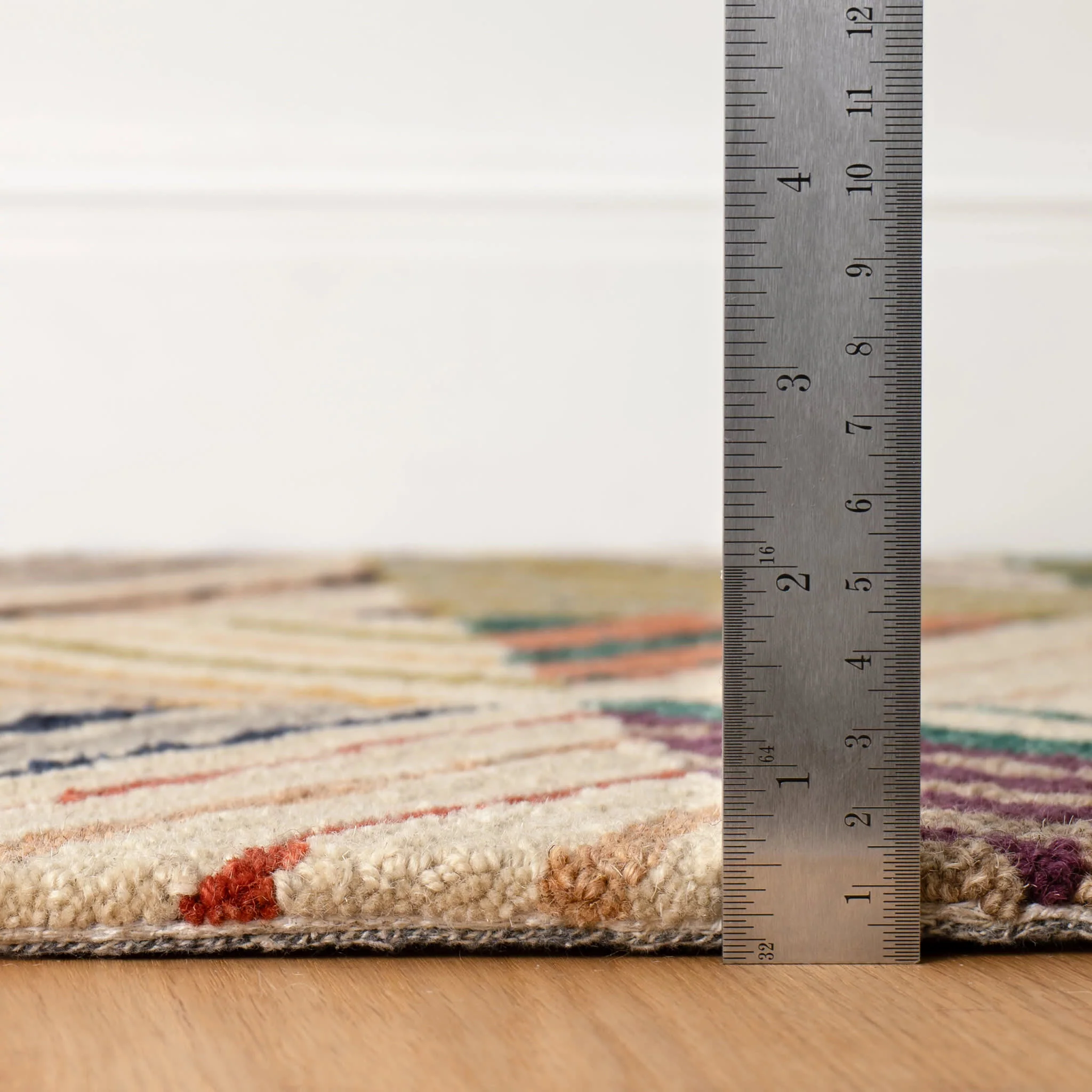 Potter Hand Micro Hooked Wool Rug | Multi - Image 7
