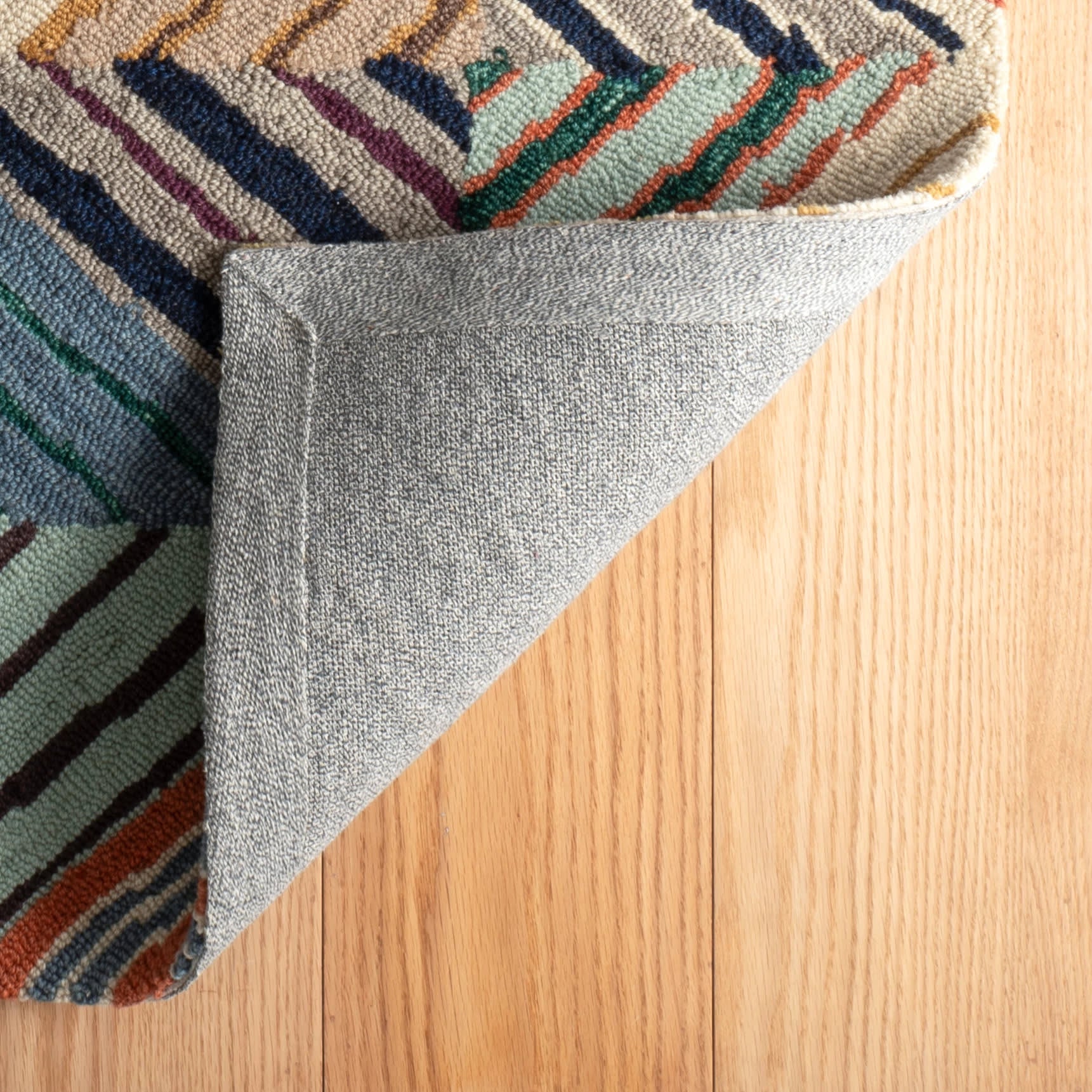 Potter Hand Micro Hooked Wool Rug | Multi - Image 9