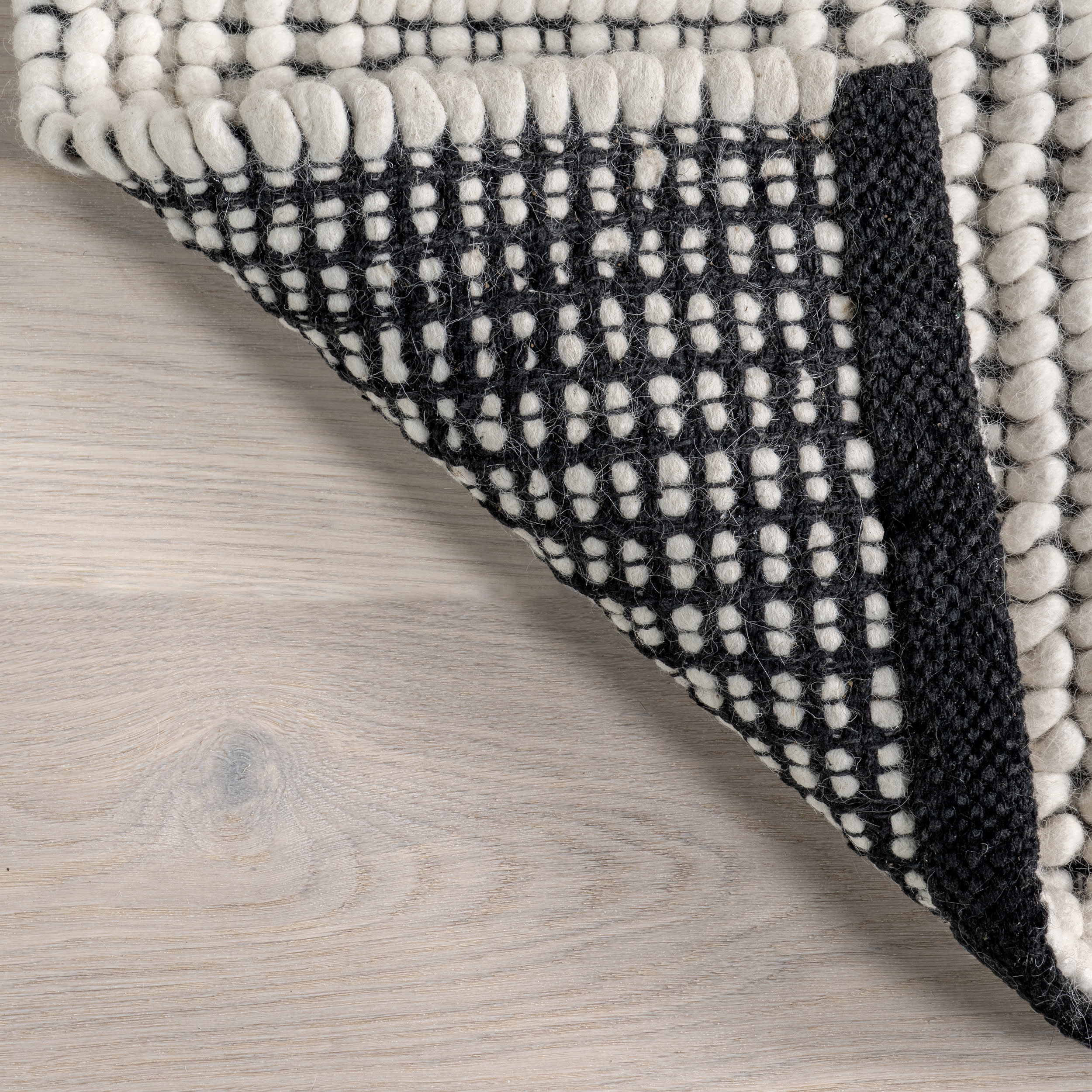 Presley Trellis Knit Wool Rug | Ivory - Image 6
