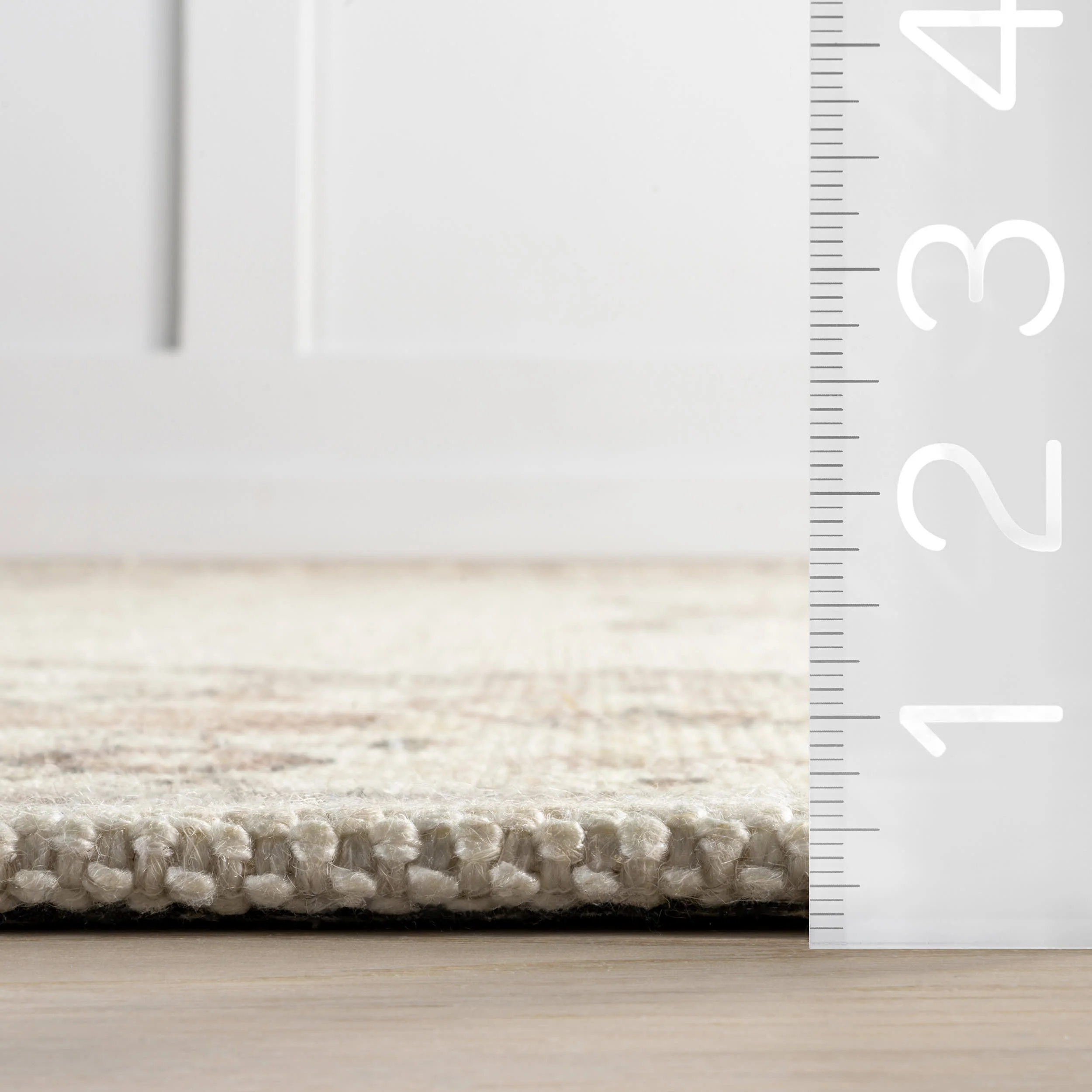 Princesa Medallion Wool and Cotton Rug | Beige - Image 5