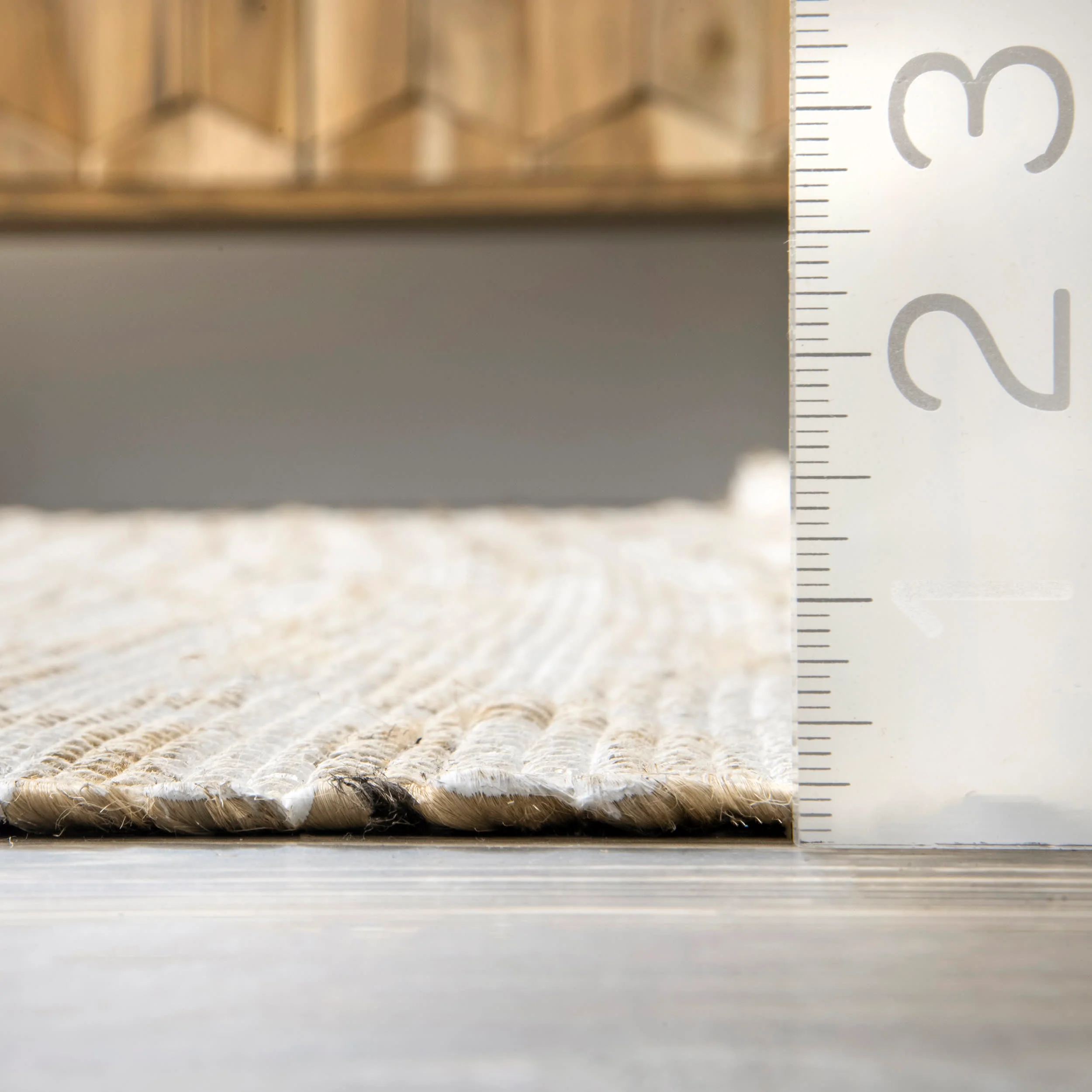 Printed Winged Trellis Rug | Beige - Image 5