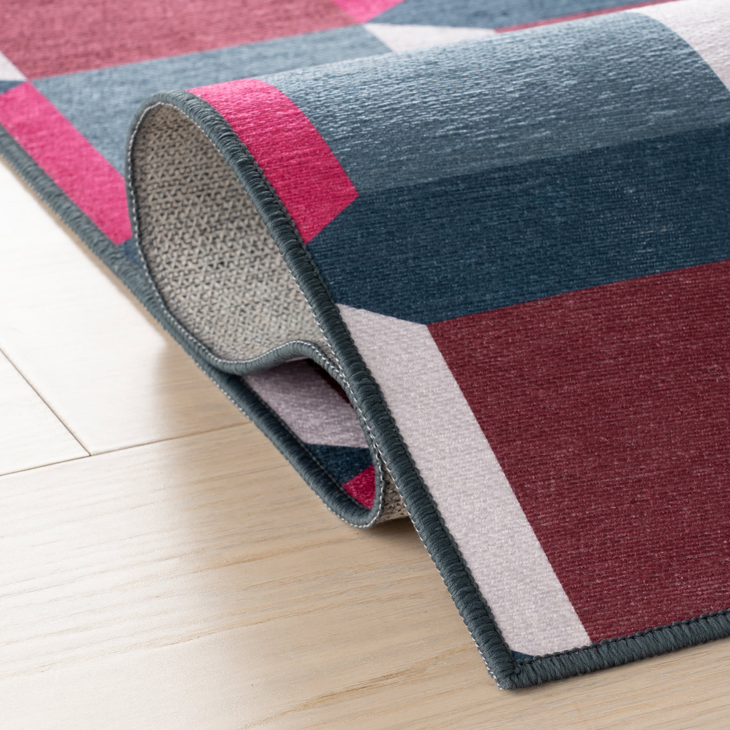 Prism Weave Checkered Washable Rug by Society6 | Multicolor - Image 11